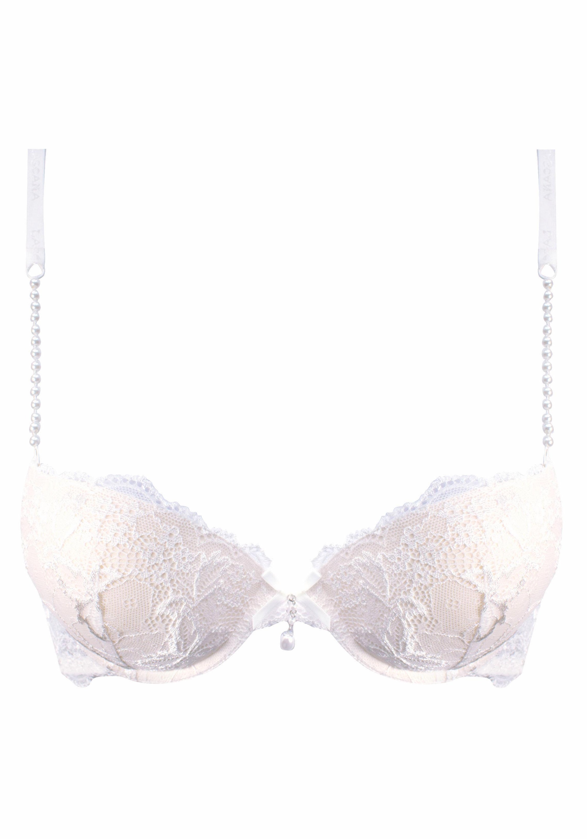 LASCANA Push-up-BH, mit femininen Perlendetails, sexy Dessous