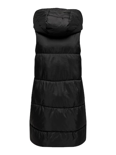 ONLY Steppweste »ONLASTA – Lange Steppweste mit Kapuze für kalte Tage«, regular fit, modisch, Web, Polyester, Kapuze