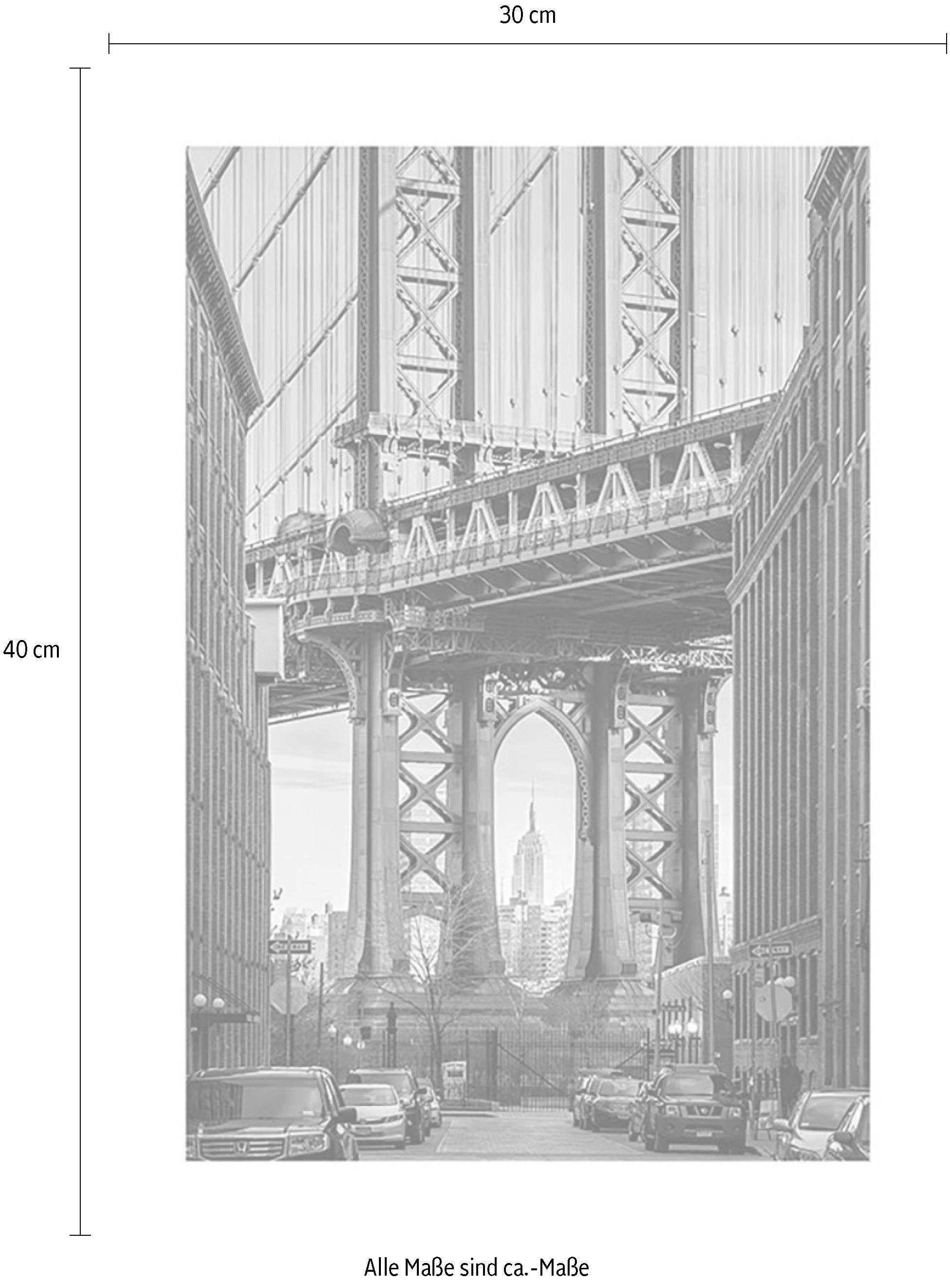 Komar Bild »Brooklyn Bridge« Städte 1 Stk. tlg. Wandbild zur Dekoration - ohne Rahmen