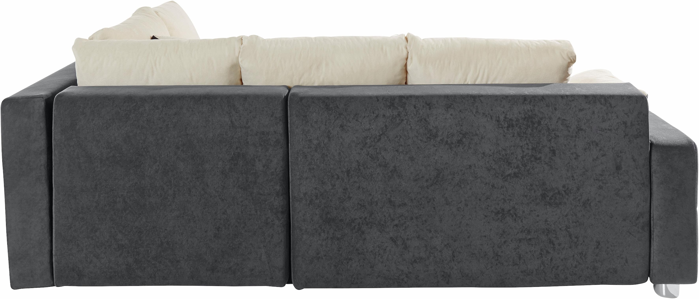 COLLECTION AB Ecksofa »Parma L-Form« mit Bettfunktion und Federkern