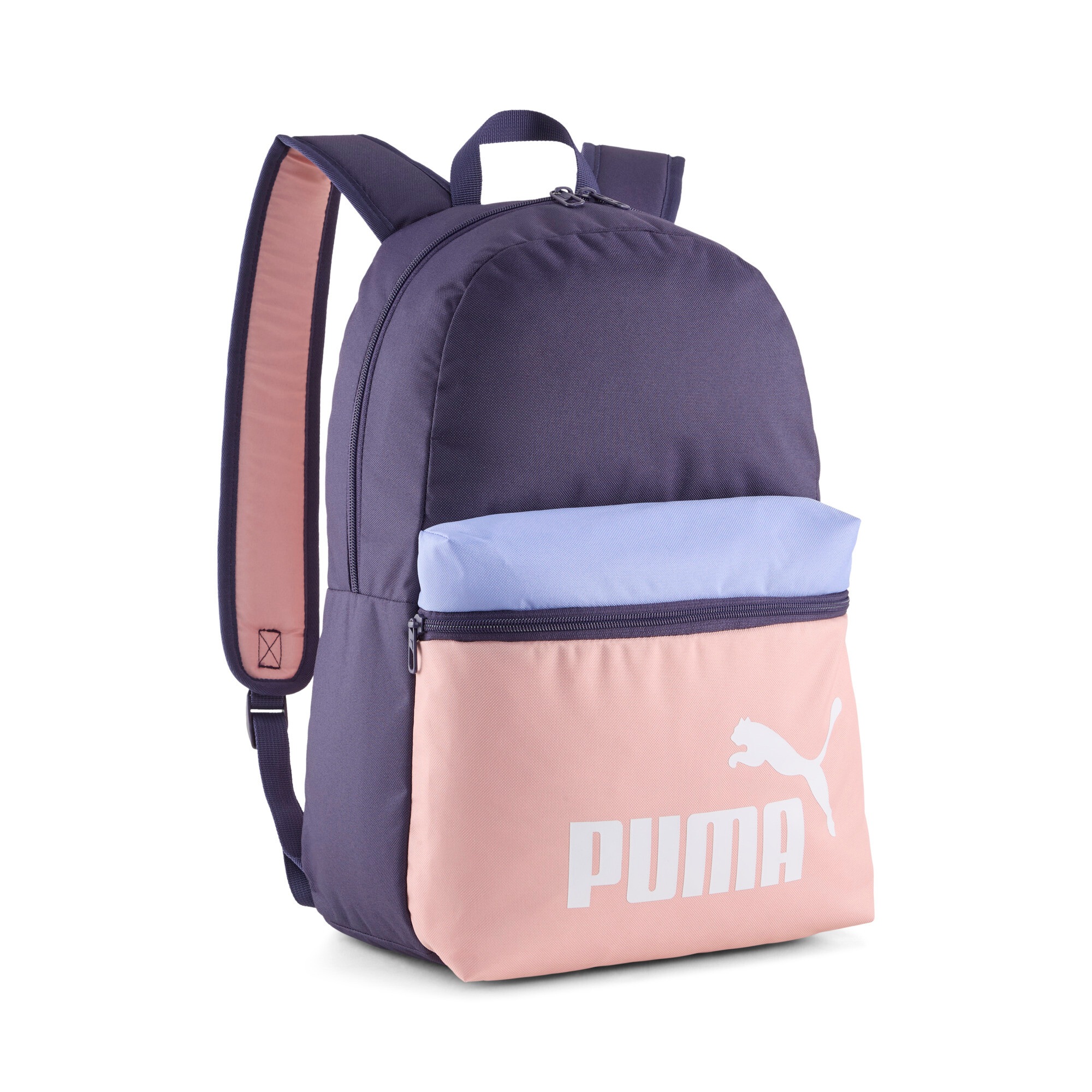 Image of PUMA Rucksack "PHASE COLOR BLOCK BACKPACK" für sportliche Aktivitäten und Alltag, mit geräumigem Hauptfach