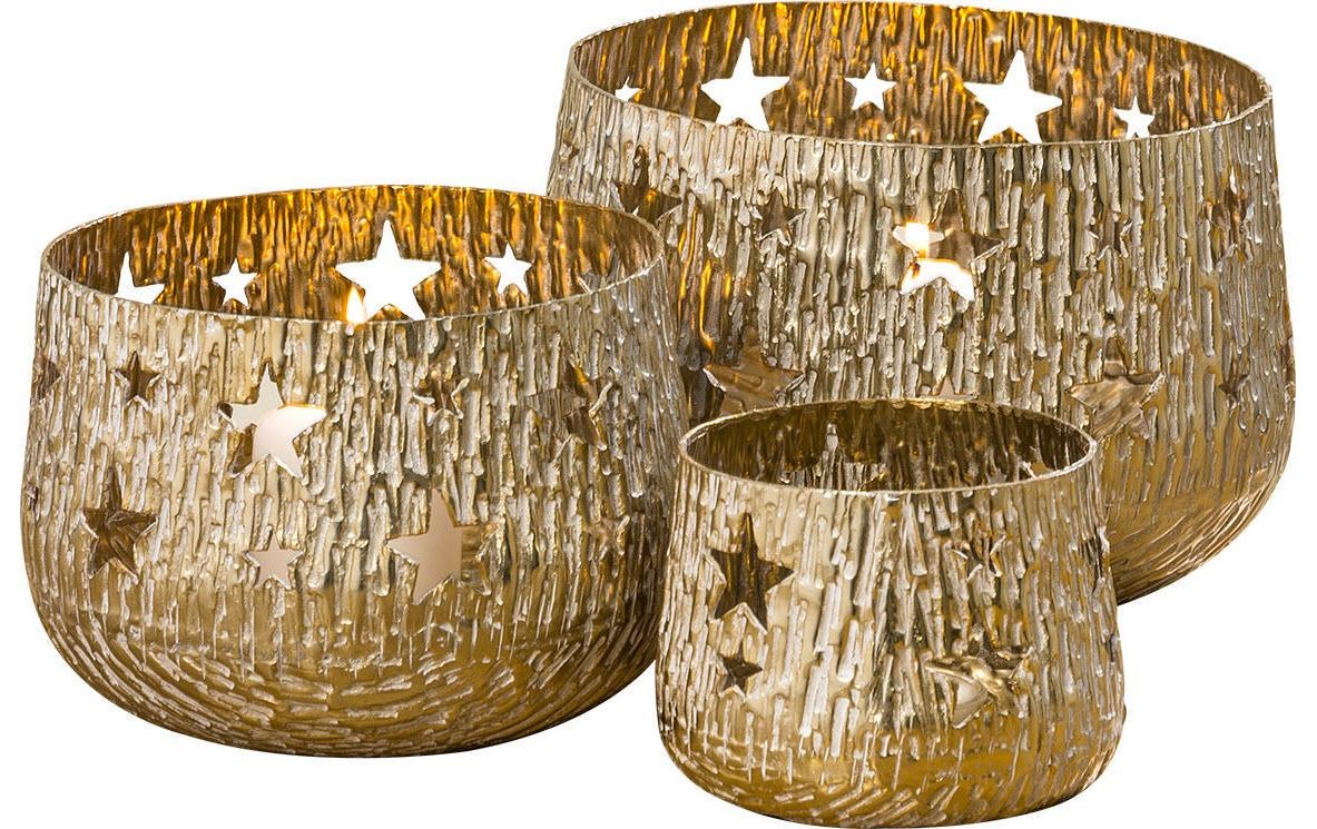 Image of BOLTZE Windlicht »Mazy Goldfarben, Aluminium« bei Ackermann Versand Schweiz