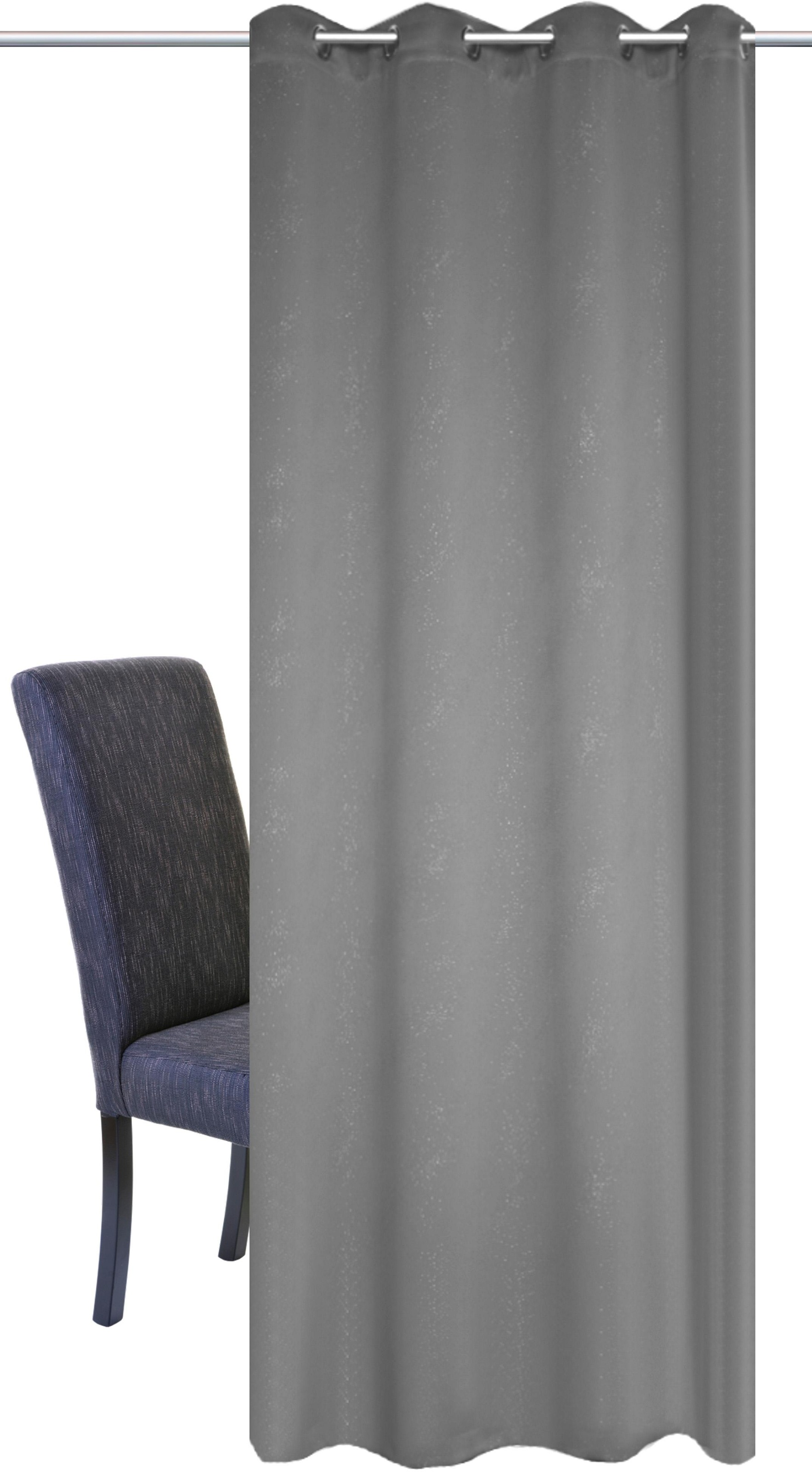 Image of HOME WOHNIDEEN Vorhang »UNIVERSUM«, (1 St.), HxB: 245x140, Verdunklungsschal mit Glitzerdruck bei Ackermann Versand Schweiz