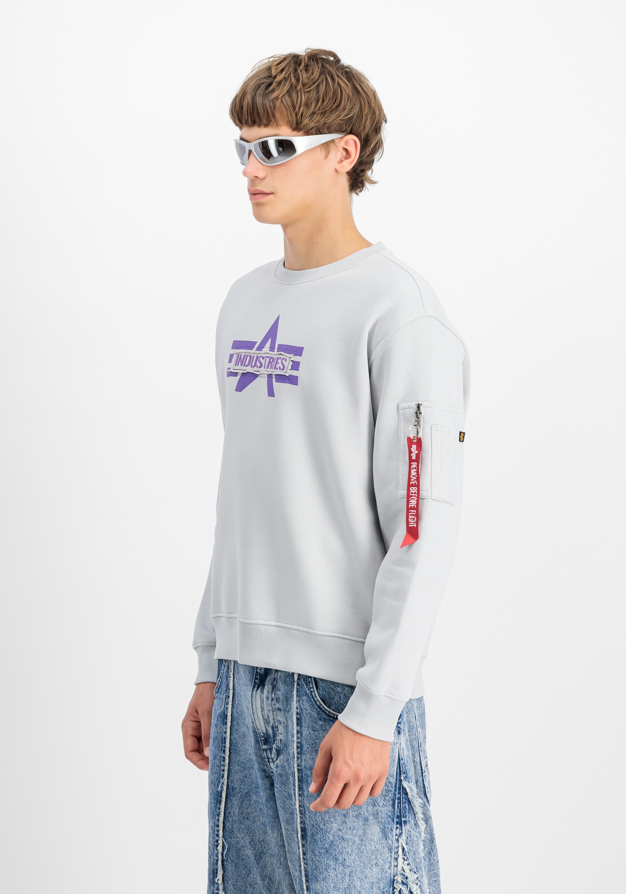 Alpha Industries Sweater »Alpha Industries Men - Sweatshirts Logo Edge Crewneck«