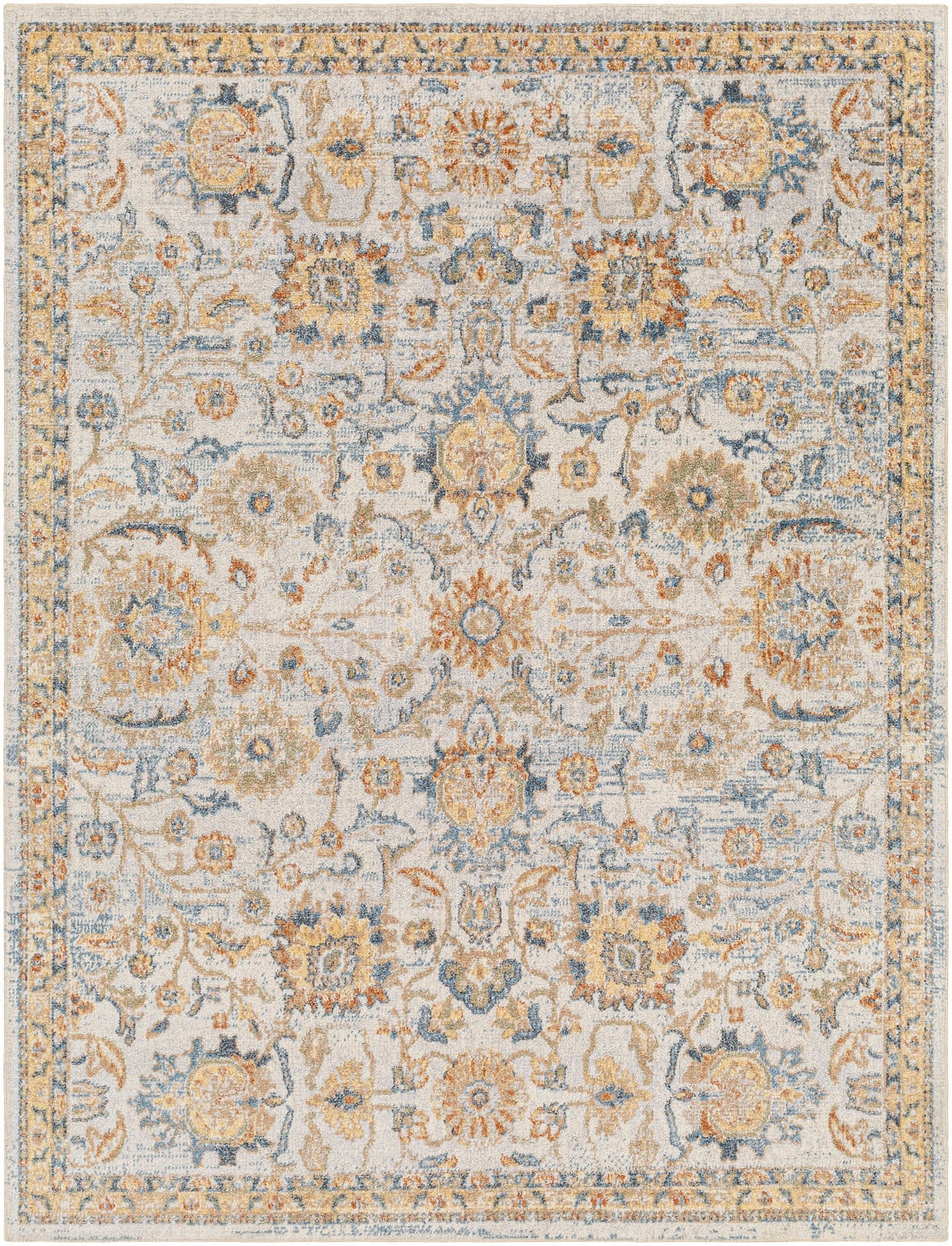 Livabliss Teppich »CINCINNATI«, rechteckig, 10 mm Höhe, Maschinenwaschbar, Vintage Kurzflor Wohnzimmerteppich, Schlafzimmer