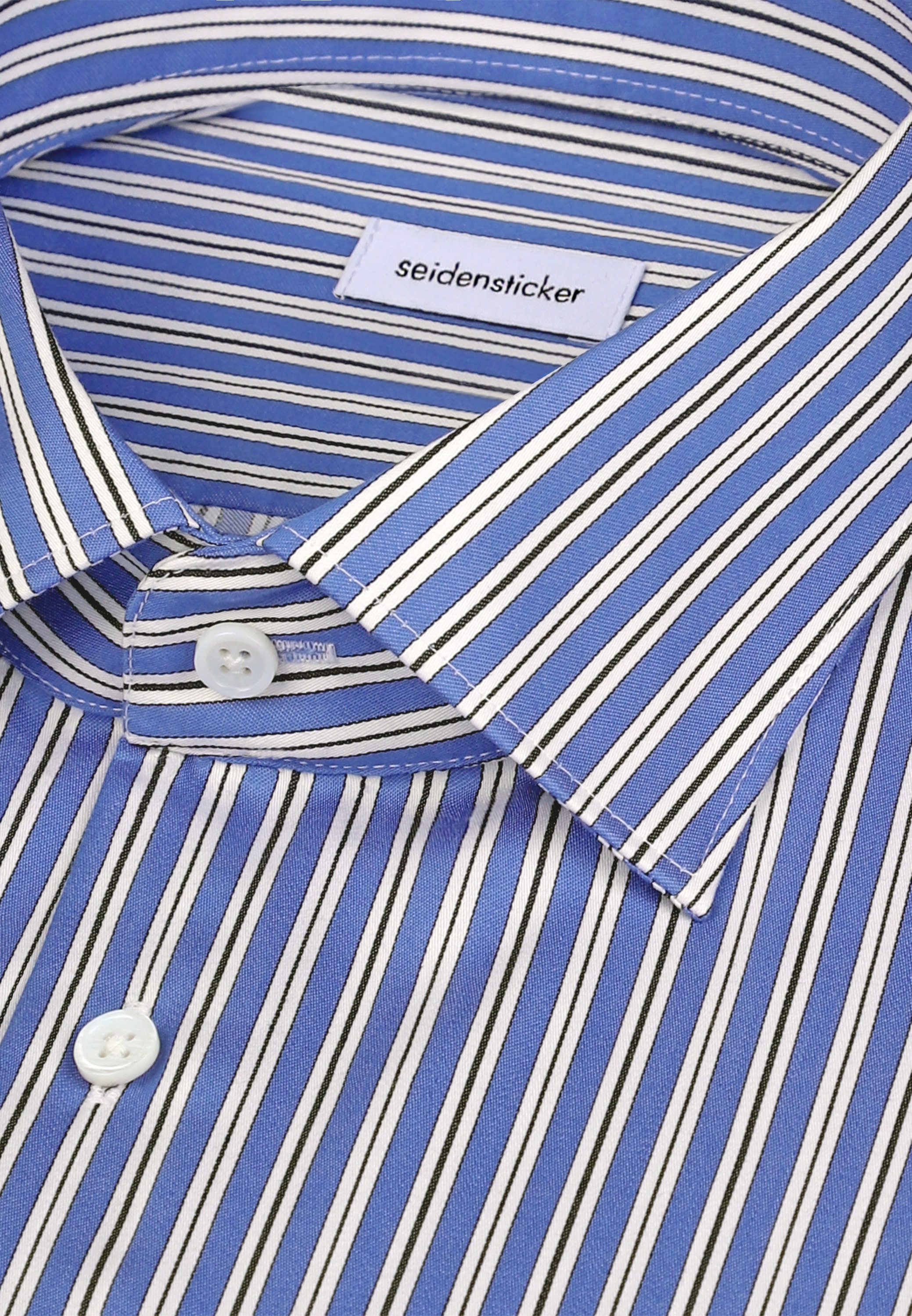seidensticker Businesshemd »Schwarze Rose« Regular 1/1 Kentkragen Gestreift