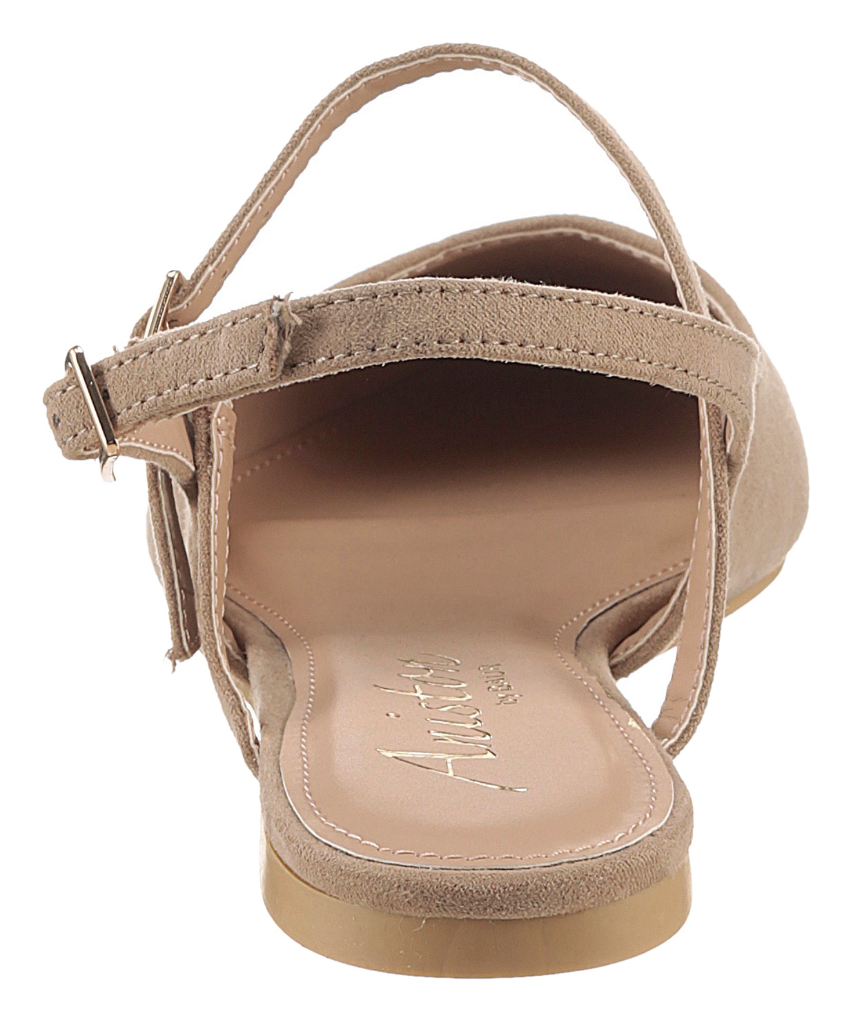 Aniston SHOES Slingpumps, Flat, Sommerschuh, Riemchensandale - neue KOLLEKTION, schmale Form