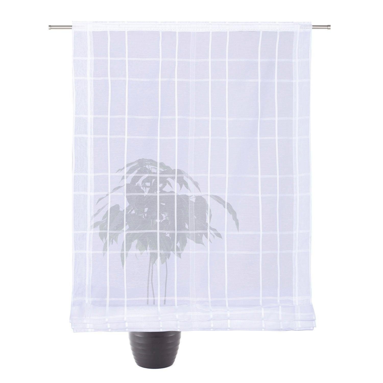 Image of Gerster Raffrollo »Lando«, mit Klettband, ohne Bohren, freihängend, Raffrollo Lando mit Karo-Design bei Ackermann Versand Schweiz