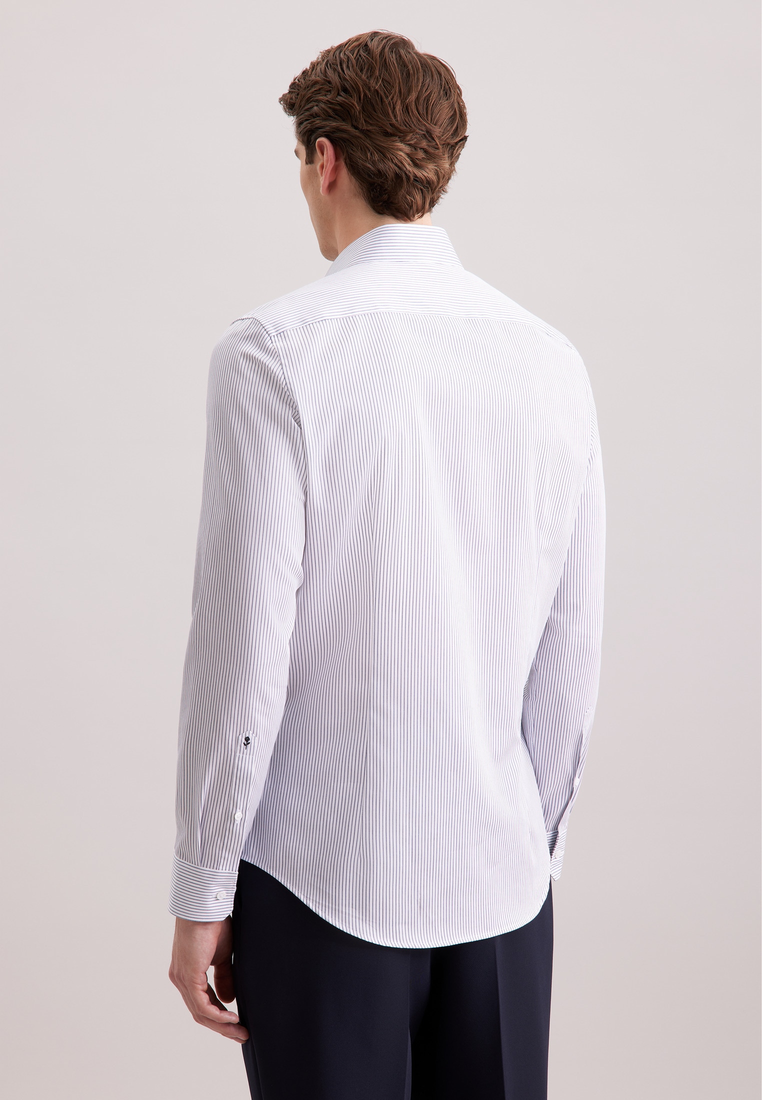 seidensticker Businesshemd »Schwarze Rose« Slim 1/1 Kentkragen Gestreift