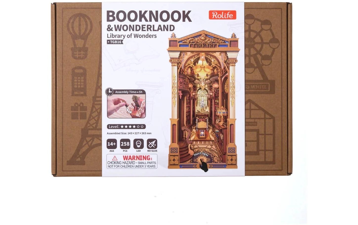   Modellbausatz »Rolife Library of Wonders Holzbausatz Sperrholz 258 Teile« 258 Stk. tlg.