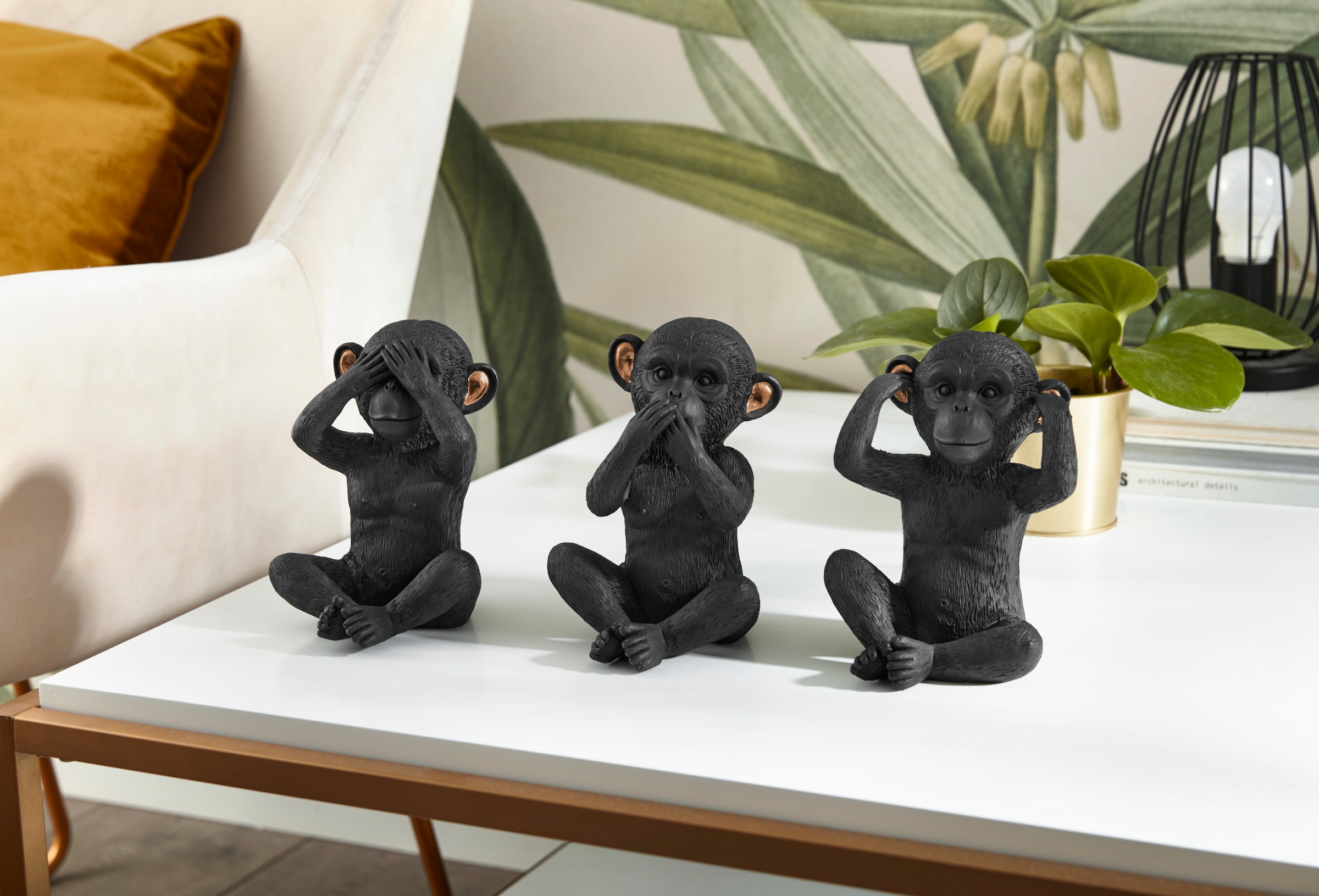 Dekofiguren drei Affen