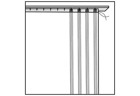 Plauener Raffhalter inkl. Wirth »Elena«, mit Spitze Gardine veredelt Stickerei, (2 St.), echter