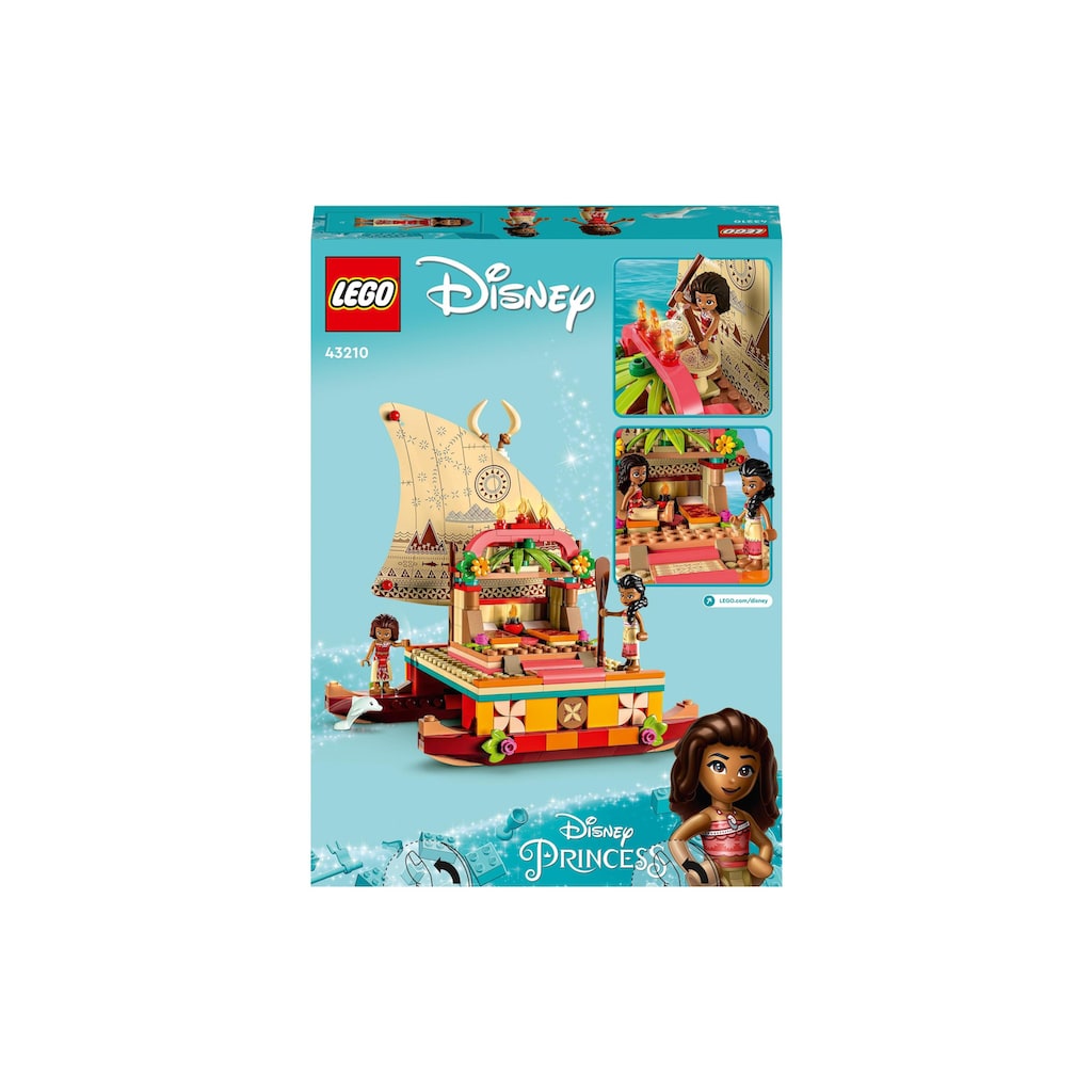 LEGO® Konstruktionsspielsteine »Vaianas Katamaran«, (321 St.)