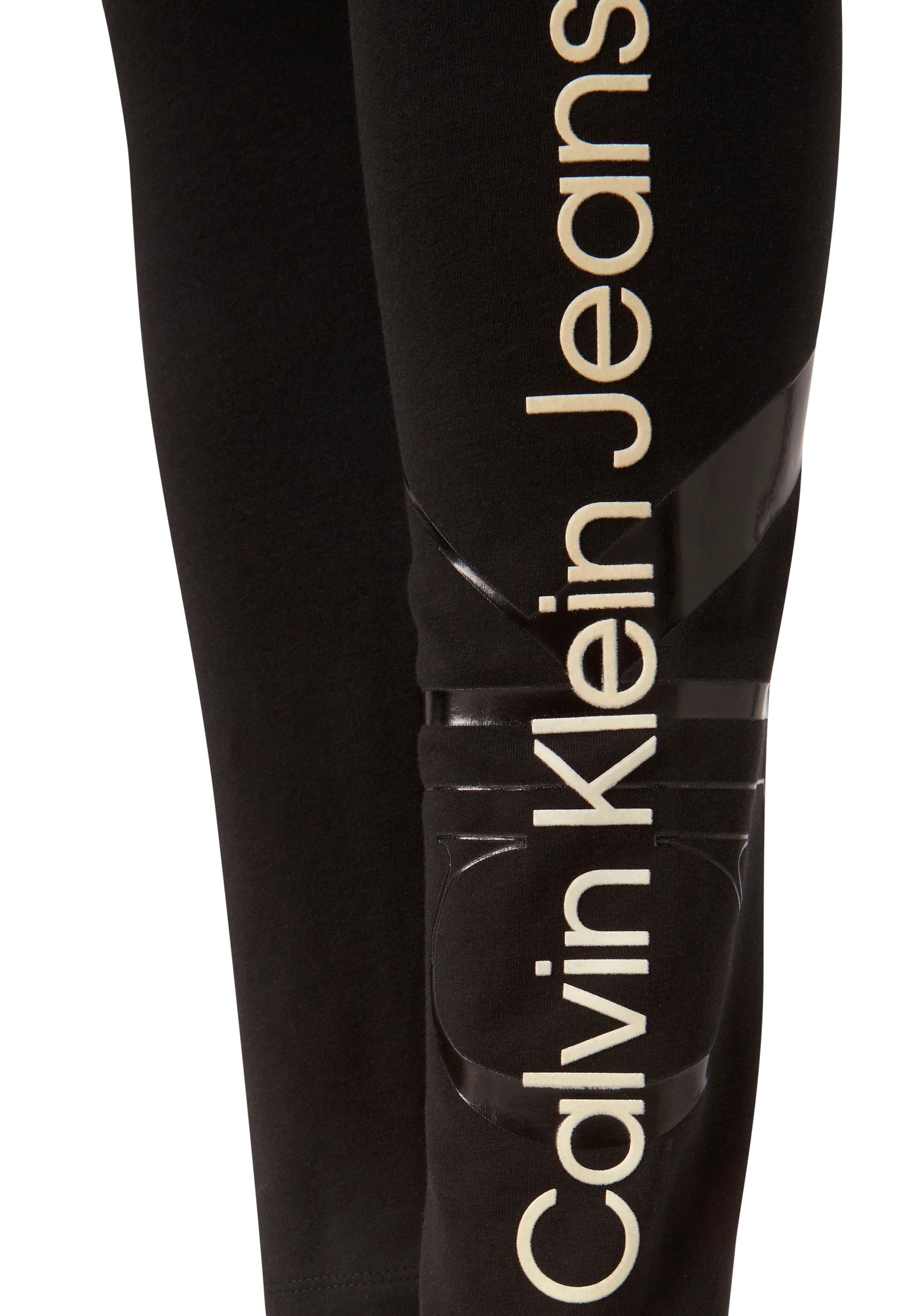 Calvin Klein Jeans Leggings »GLOSSY MONOGRAM LEGGINGS«, mit markantem CK-Print  und Schriftzug versandkostenfrei auf