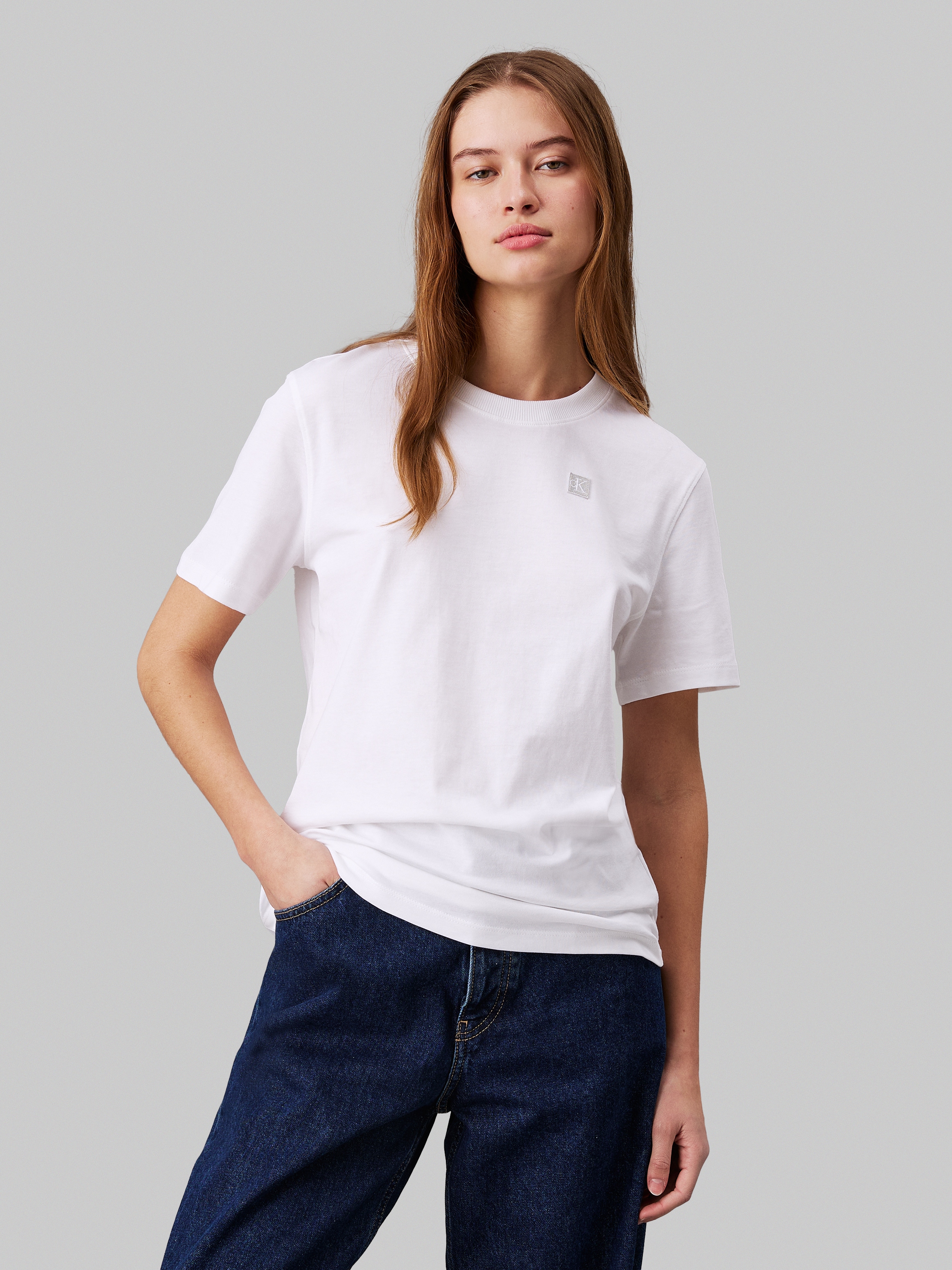 Calvin Klein Jeans T-Shirt »CK EMBRO BADGE REGULAR TEE«, mit Logopatch