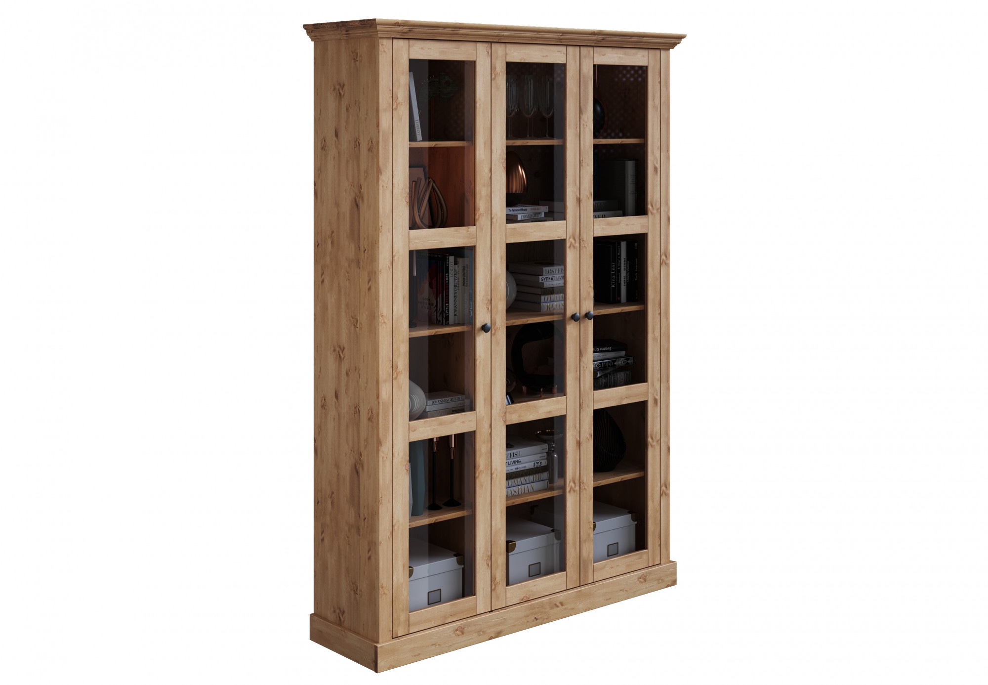 Image of GOODproduct Vitrine "Melissa" aus massiver Kiefer, mit viel Stauraum