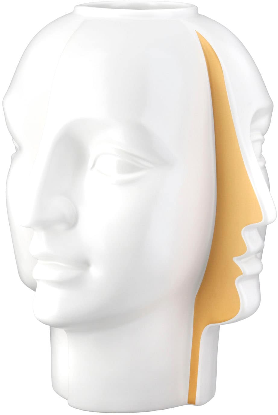 GILDE Tischvase »Vase Gesicht Facial weiss H. 28 cm«, (1 St.)