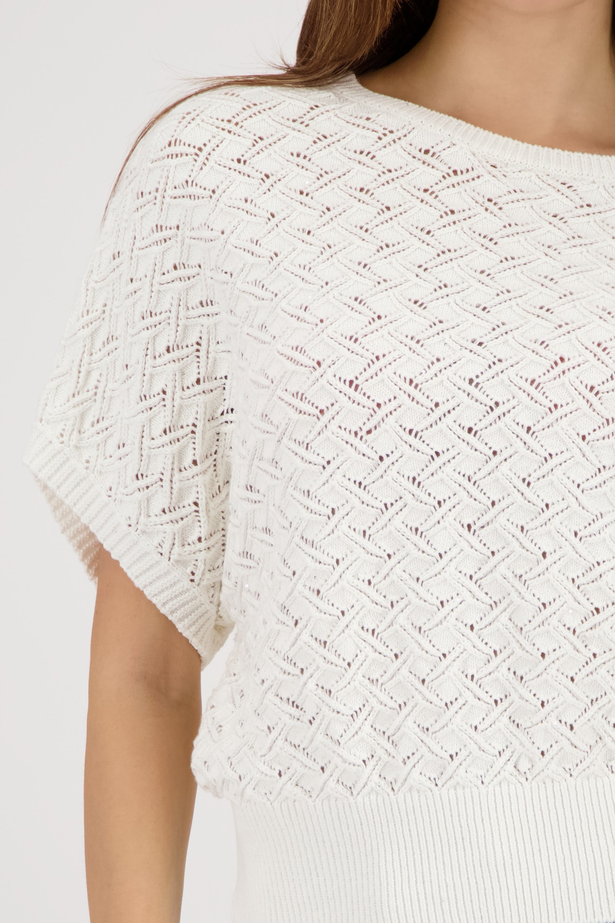 Monari Pull en tricot »Pullover Ajour« Regular fit mit Ajour-Strickerei