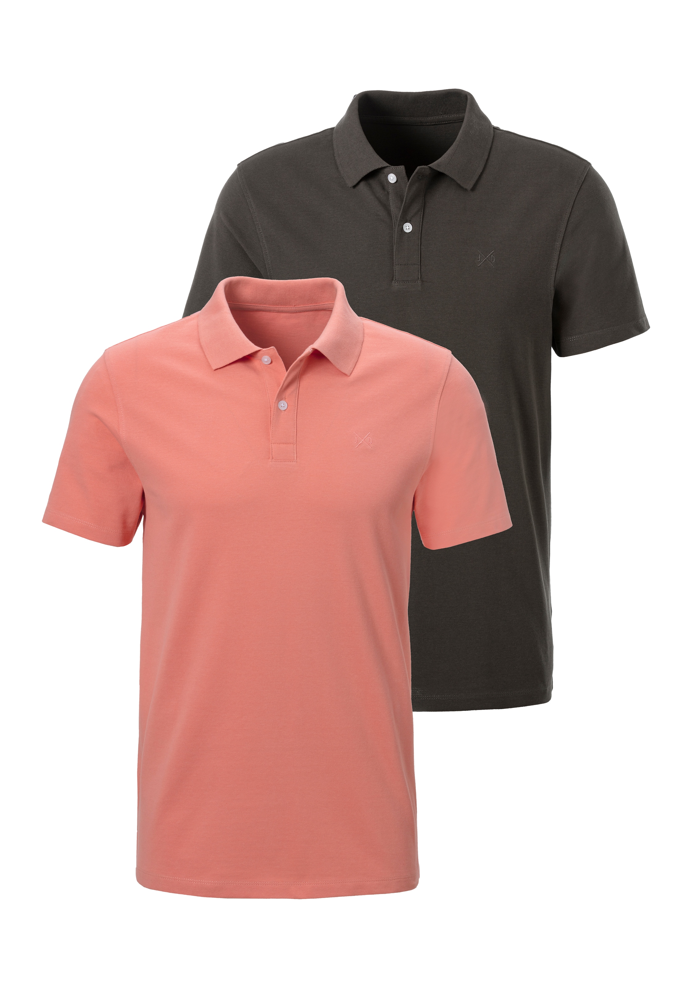 Image of John Devin Poloshirt im-2er-Pack, 2 Stk. mit dezenter- hochwertiger Logostickerei - 2er-Sparpack