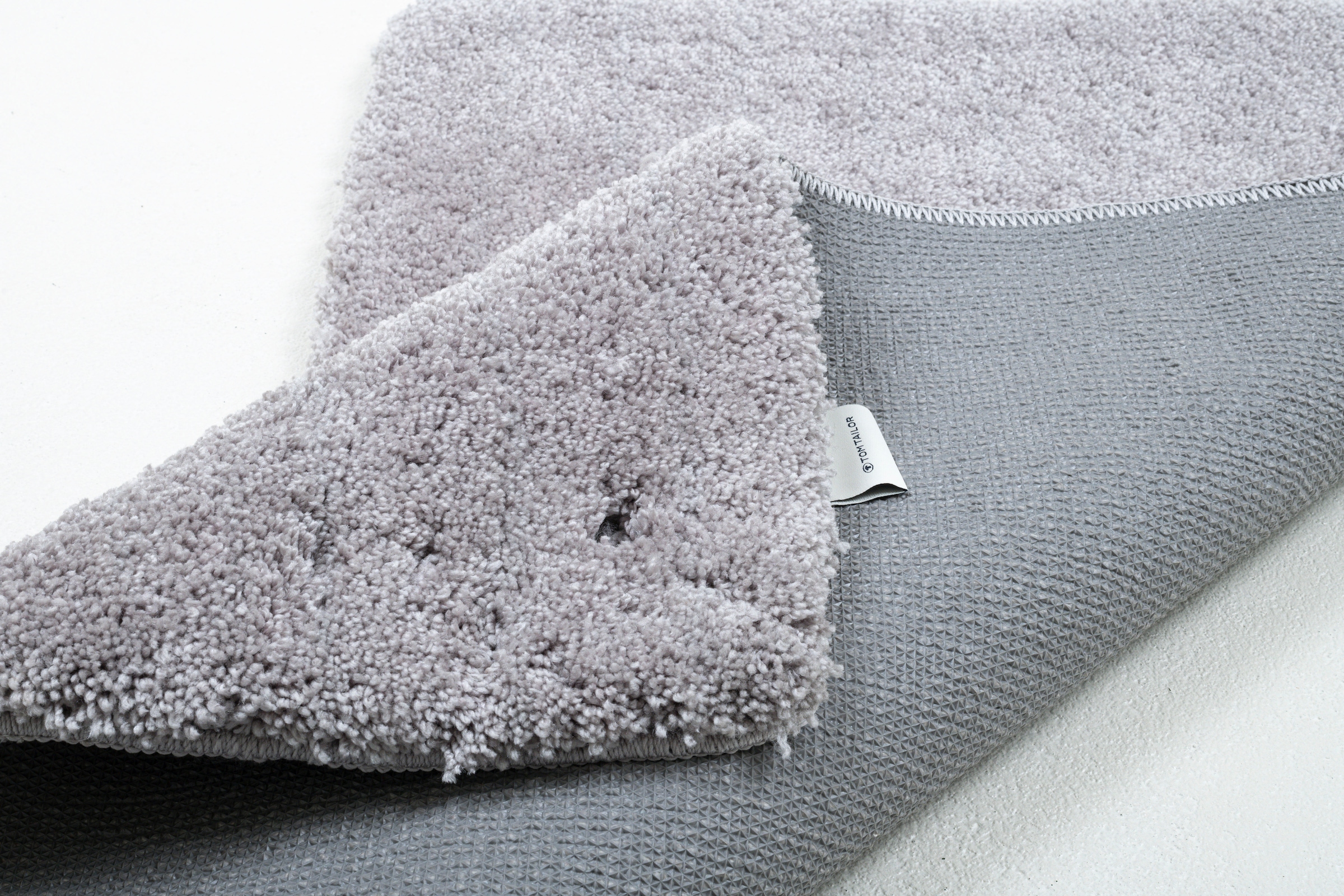 TOM TAILOR Badematte »Cozy Bath UNI«, rutschhemmend beschichtet, fussbodenheizungsgeeignet, Badteppich, Uni Farben, rechteckig, rund und oval erhältlich