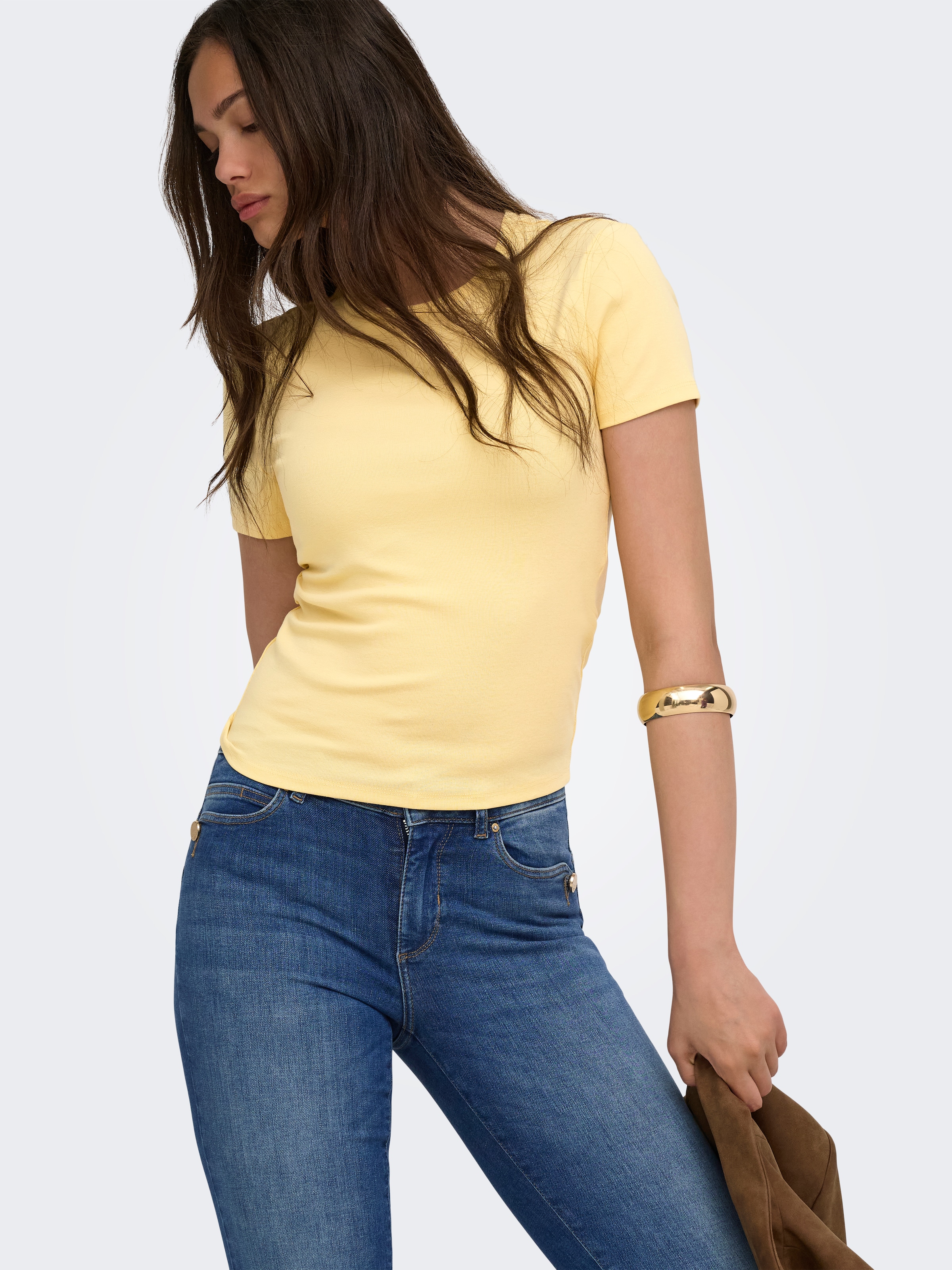 ONLY T-Shirt »ONLRILEY S/S TOPJRS« Baumwollmischung
