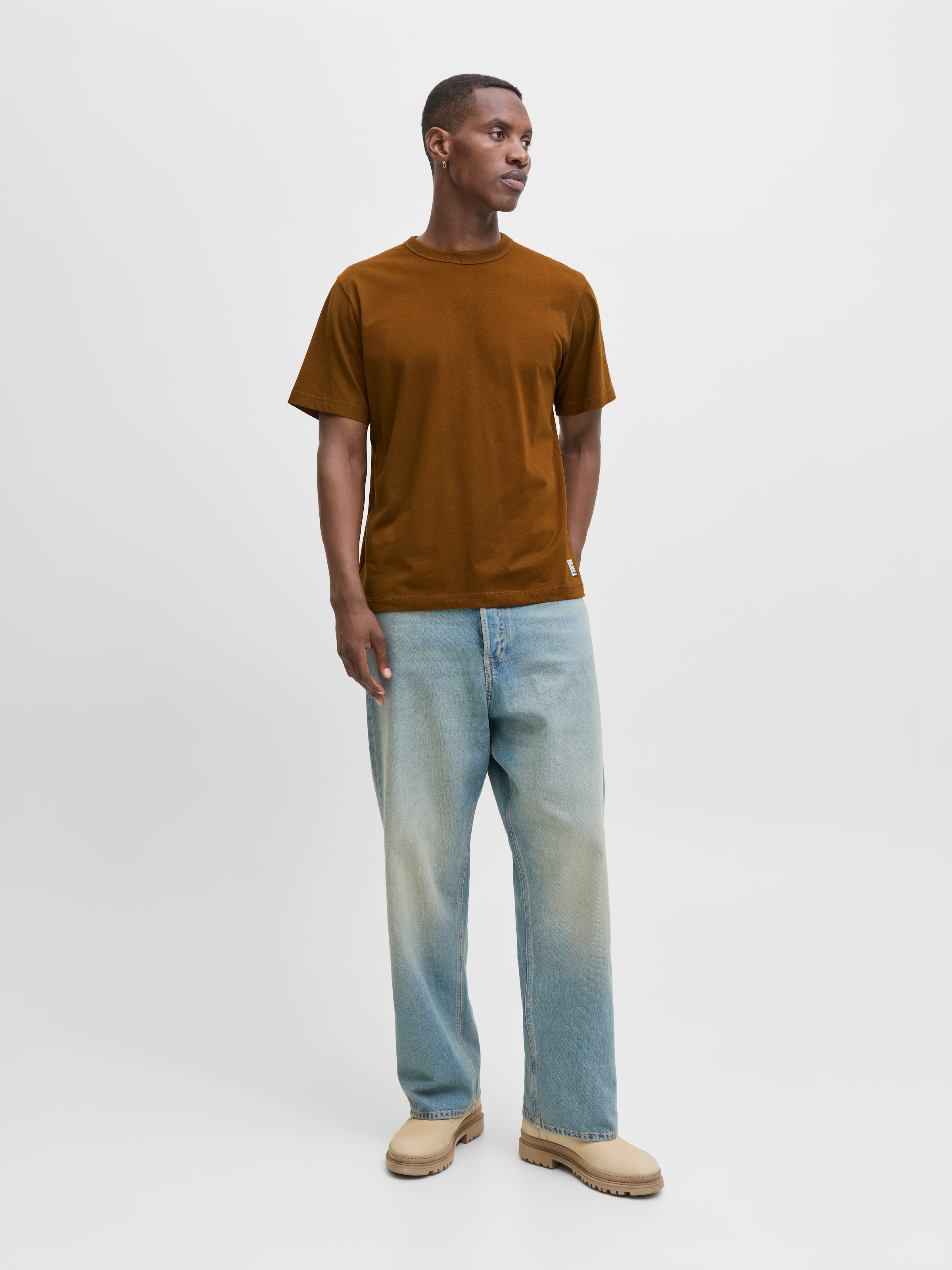 Jack & Jones Shirt à col rond »JJEDOVER TEE SS CREW NECK«