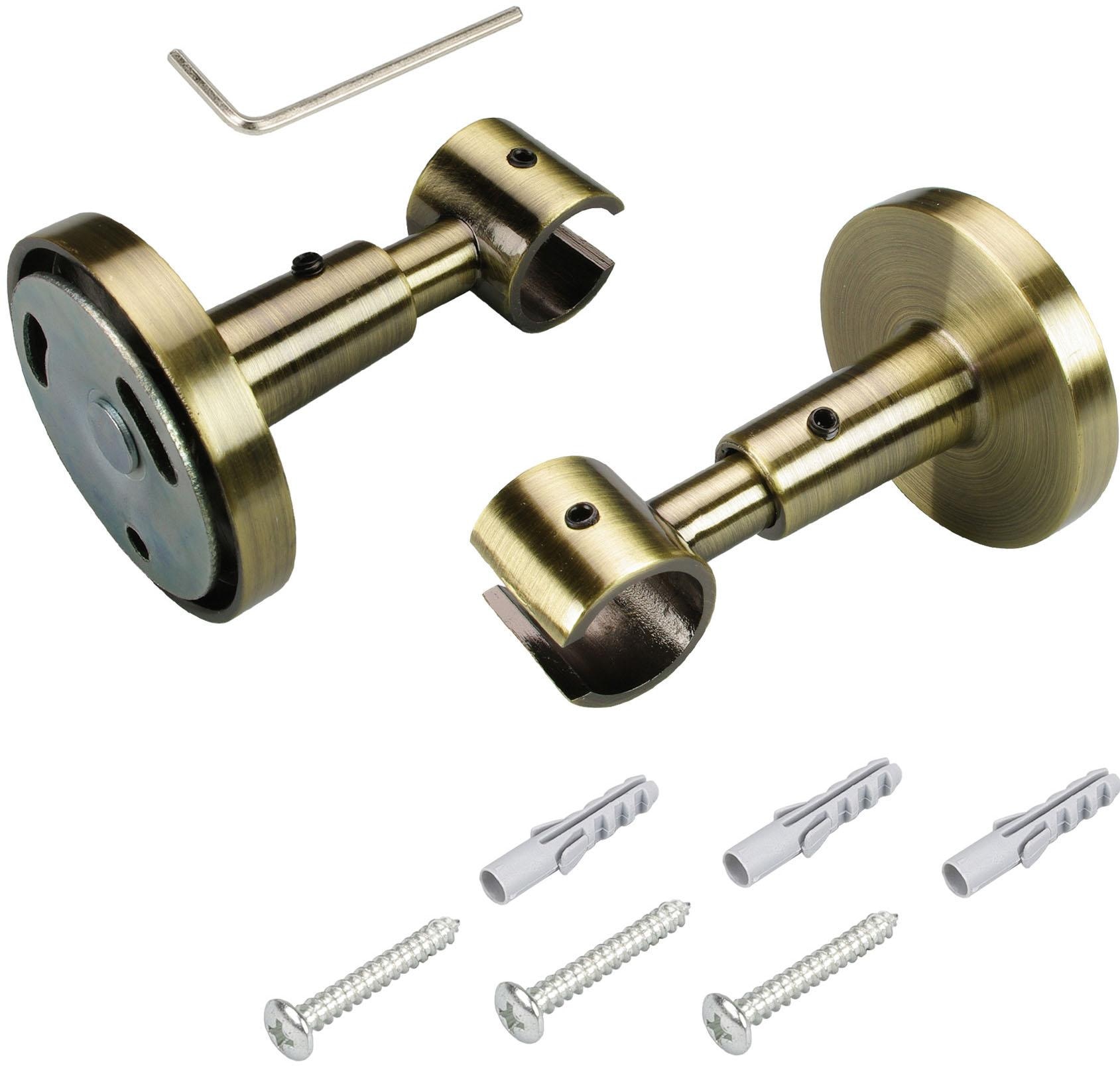 Liedeco Deckenträger für Gardinenstangen für Gardinenstangen Ø 16 mm