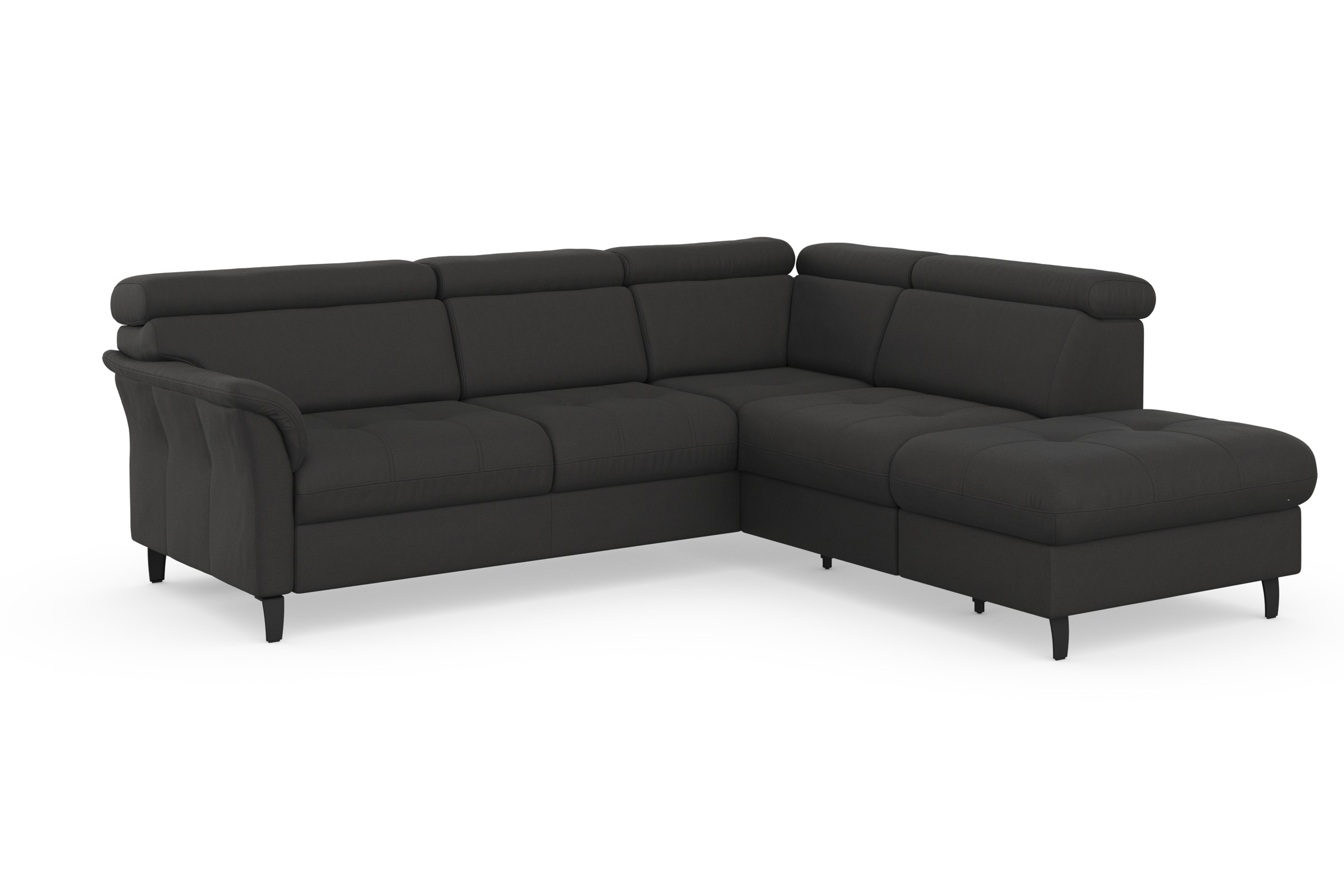 sit&more Ecksofa »Marano L-Form«, inklusive Kopfteilverstellung, wahlweise mit Bettfunktion, Bettkasten