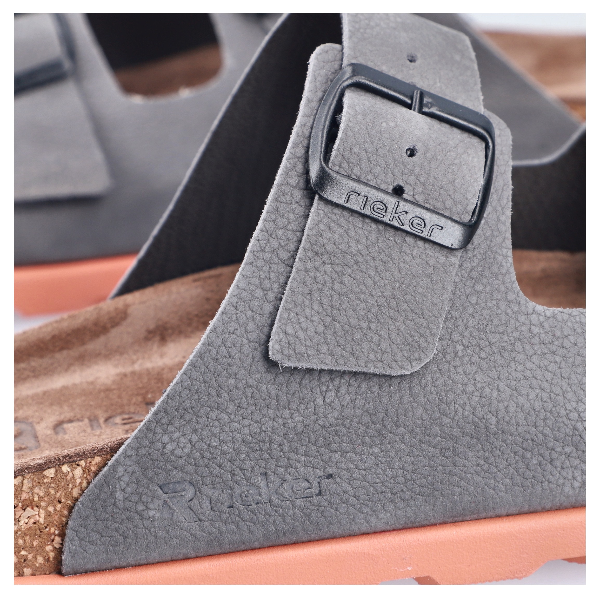 Rieker Pantolette  Sommerschuh, Strandschuh, Hausschuh mit bequemem Fussbett