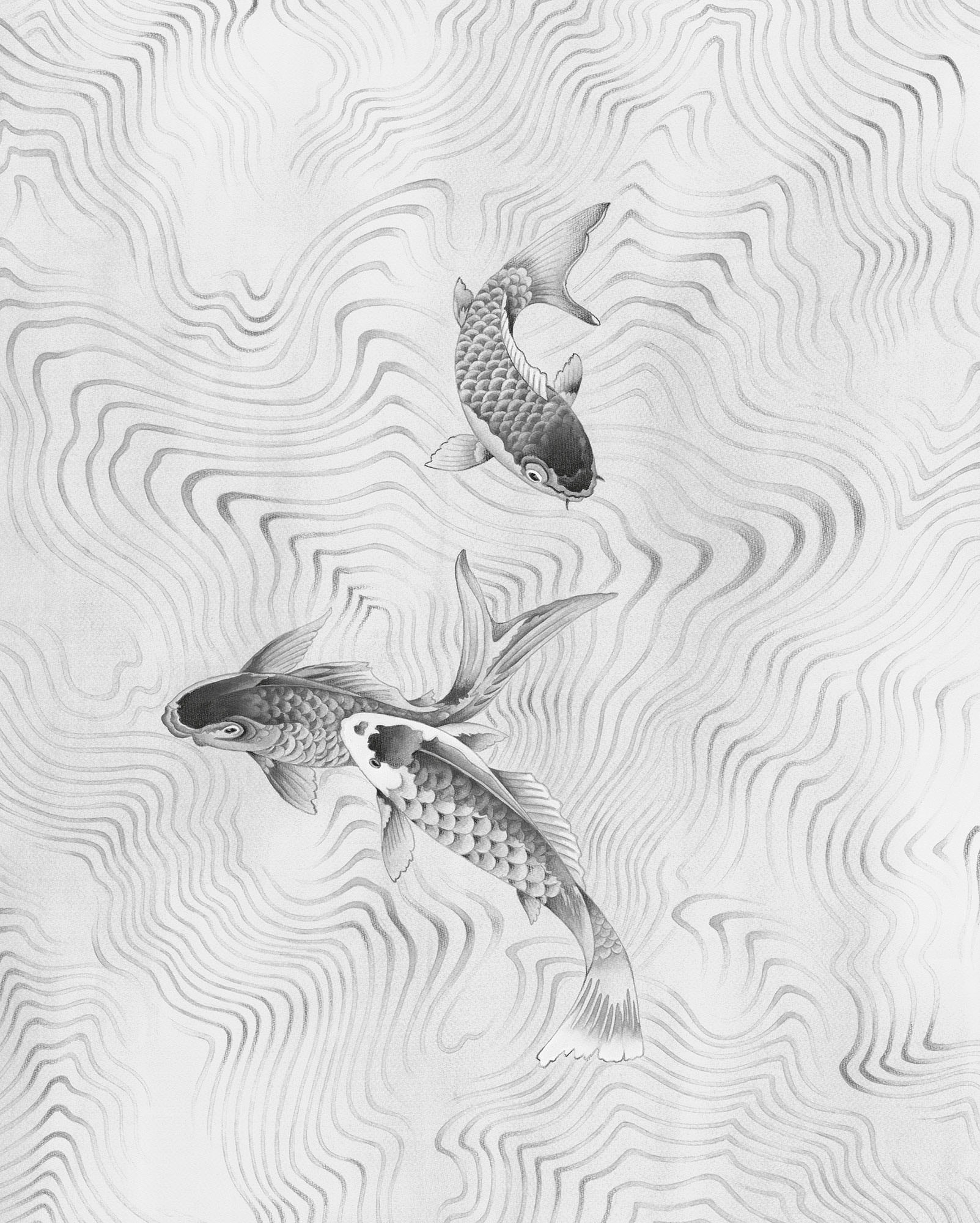 Image of Komar Vliestapete "Digitaldruck Vlies - Perfect Pond - Grösse 200 x 250 cm" bedruckt glatt Wohnzimmer, Schlafzimmer
