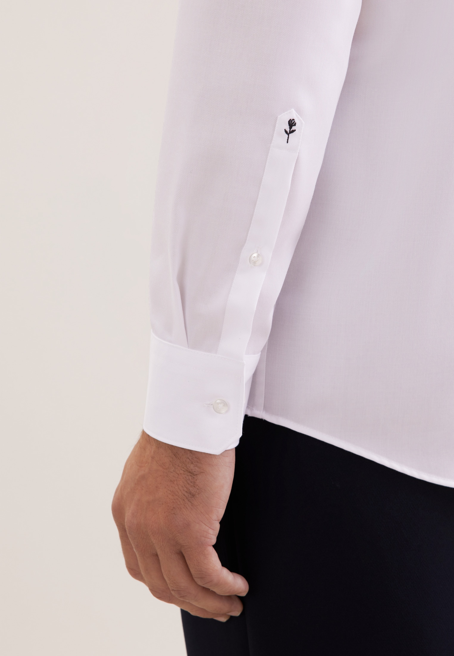 seidensticker Chemise d'affaires »Schwarze Rose« Regular 1/1 Extra lang Kentkragen Uni