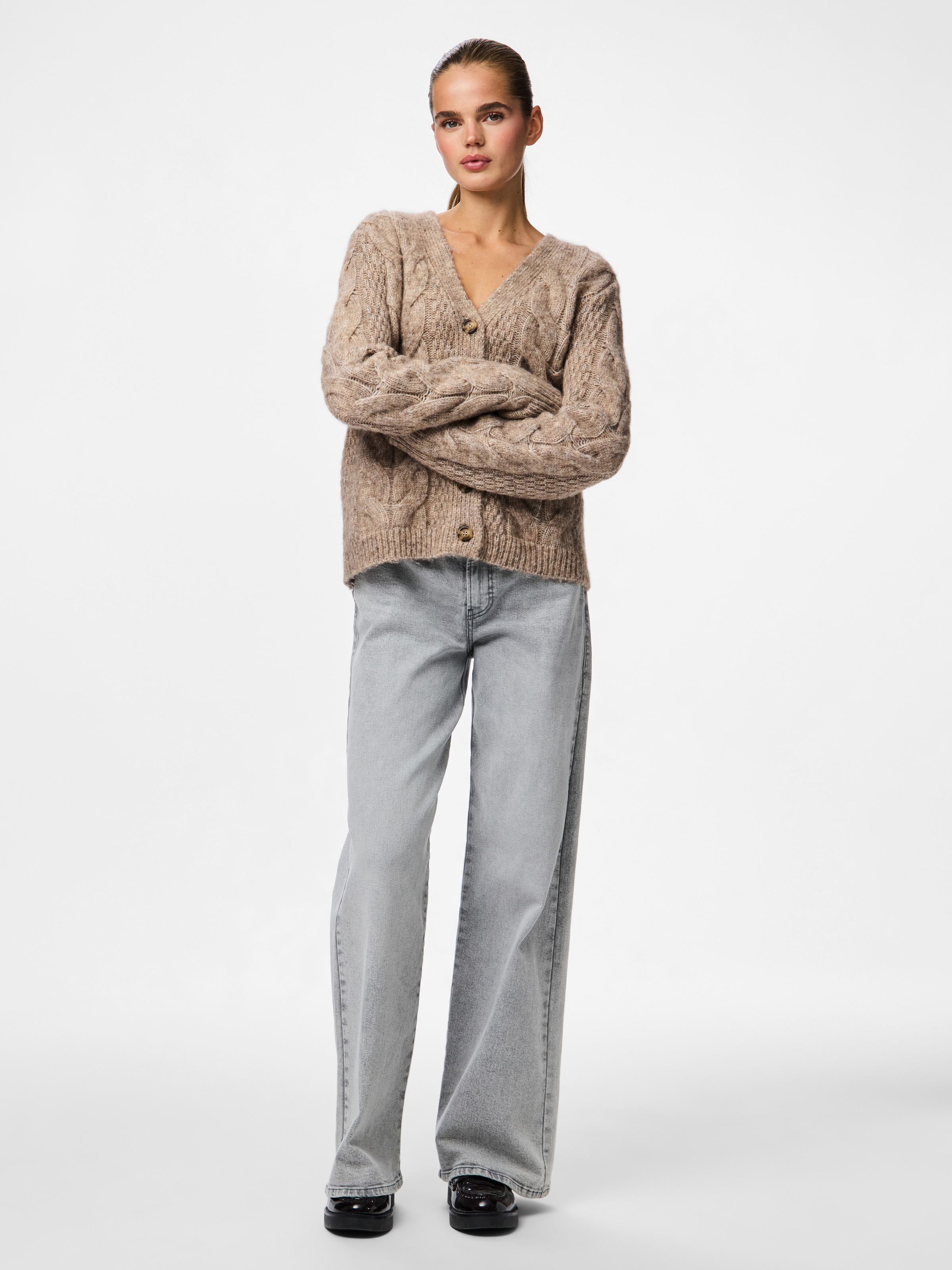 pieces Veste en tricot »PCNINA LS V-NECK KNIT CARDIGAN NOOS BC«