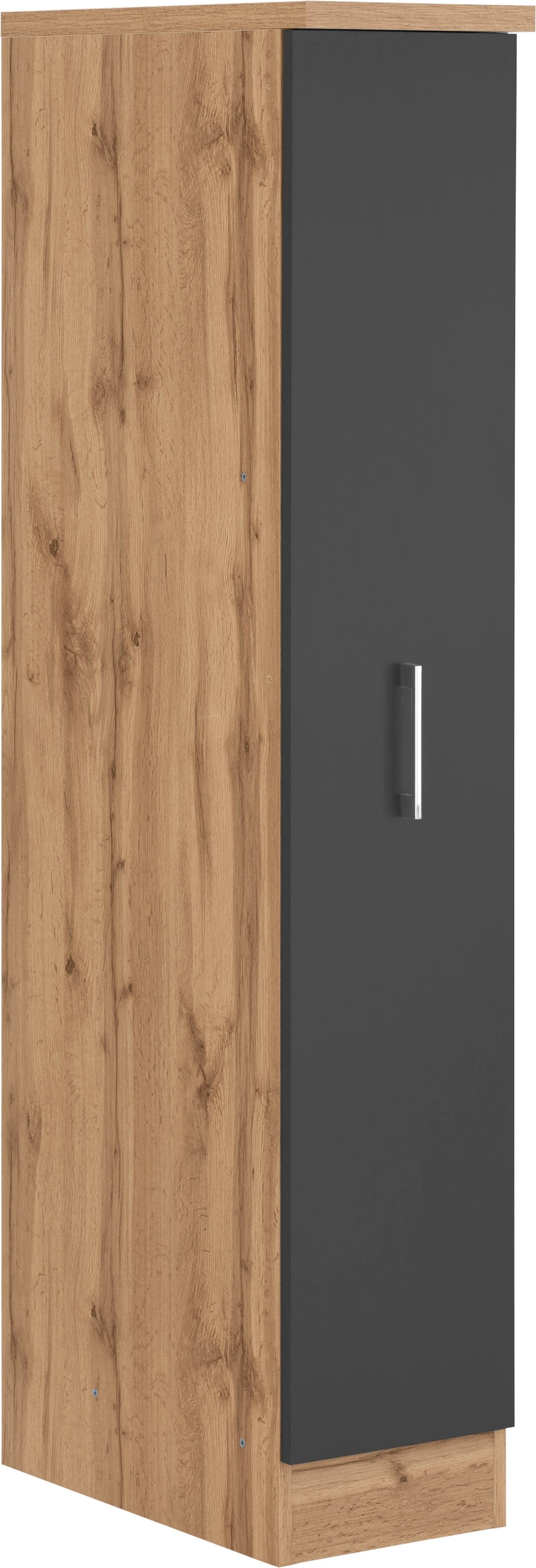 Image of KOCHSTATION Apothekerschrank "KS-Colmar" 30 cm breit, 165 cm hoch, mit 3 Ablagen, mit Metallgriff