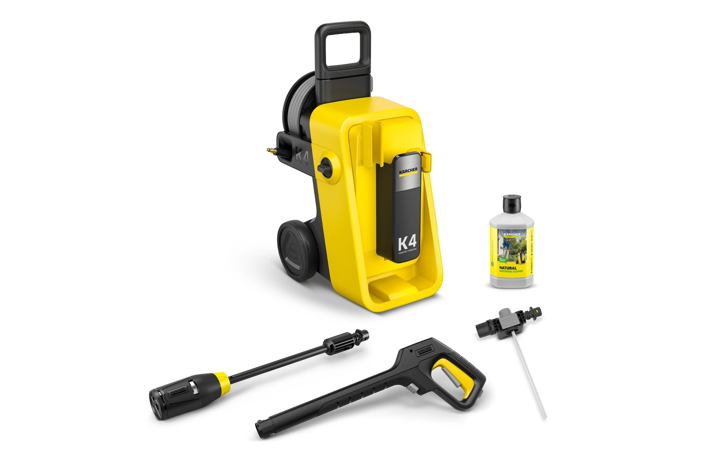Image of Kärcher Professional Hochdruckreiniger "K 4 Comfort Premium" Hochdruckreiniger mit wassergekühltem Motor und Schlauchtrommel