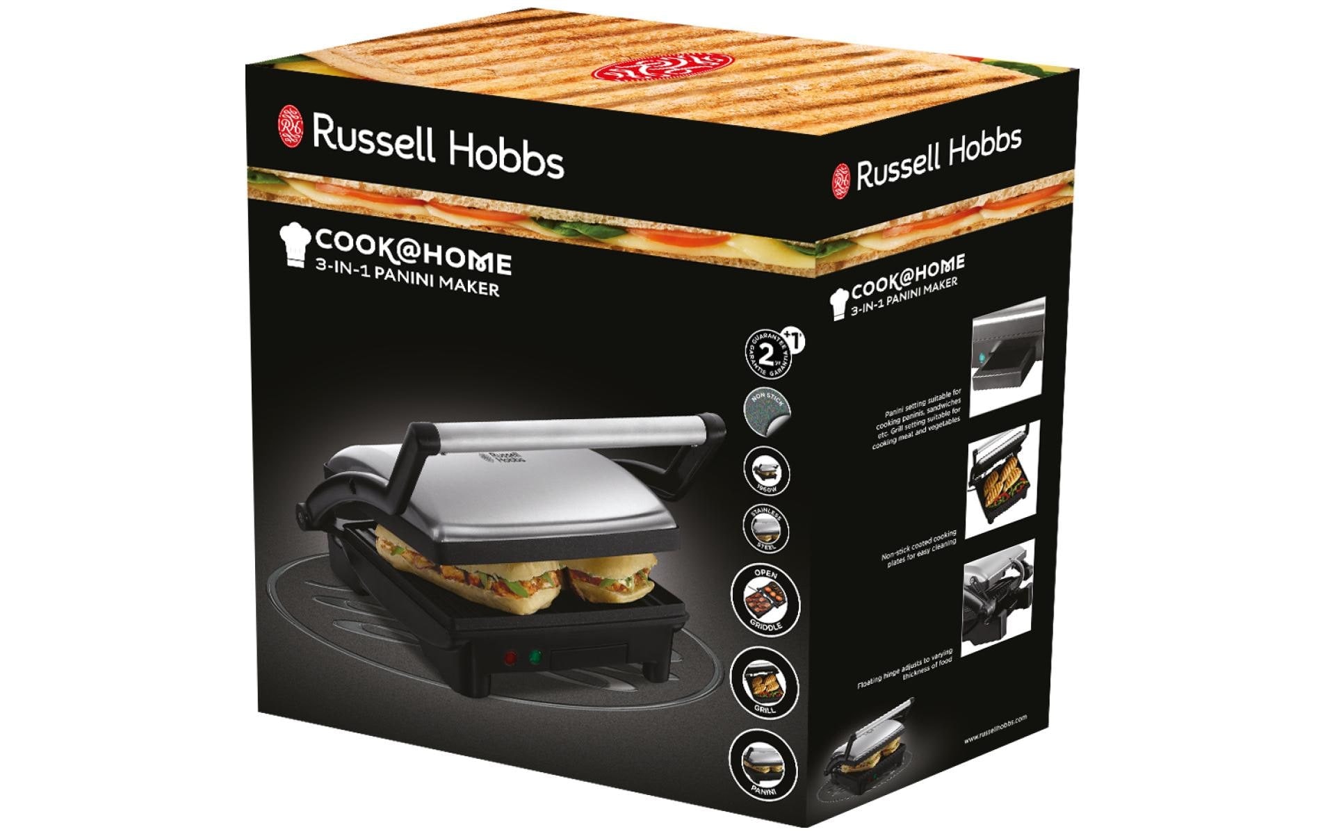 RUSSELL HOBBS Paninigrill »Cook at Home 3 in 1 1800 W« 1800 W