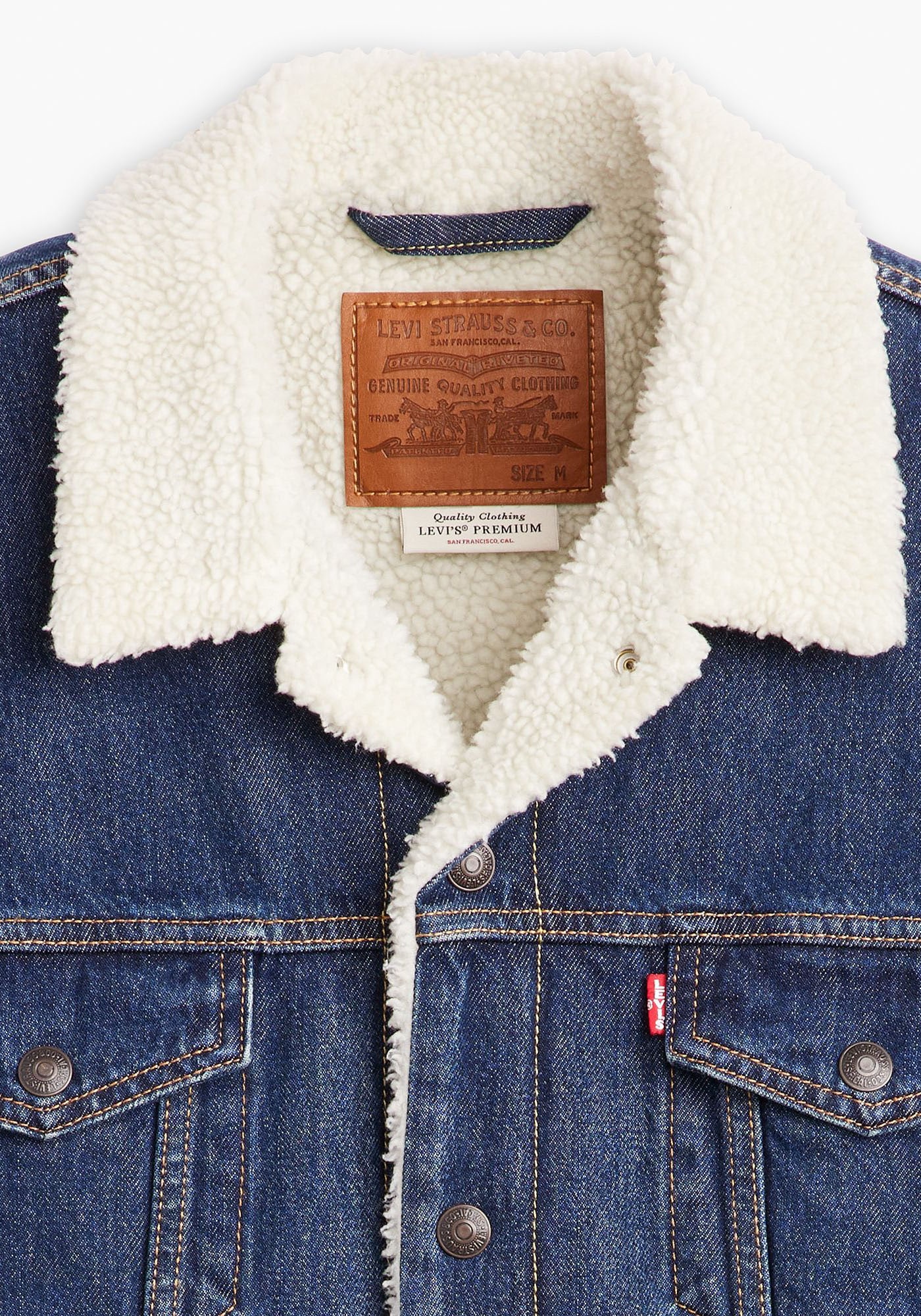 Levi's® Jeansweste »SLEEVELESS TYPE 3 SHERPA«, mit Lammfelloptik Innenfutter