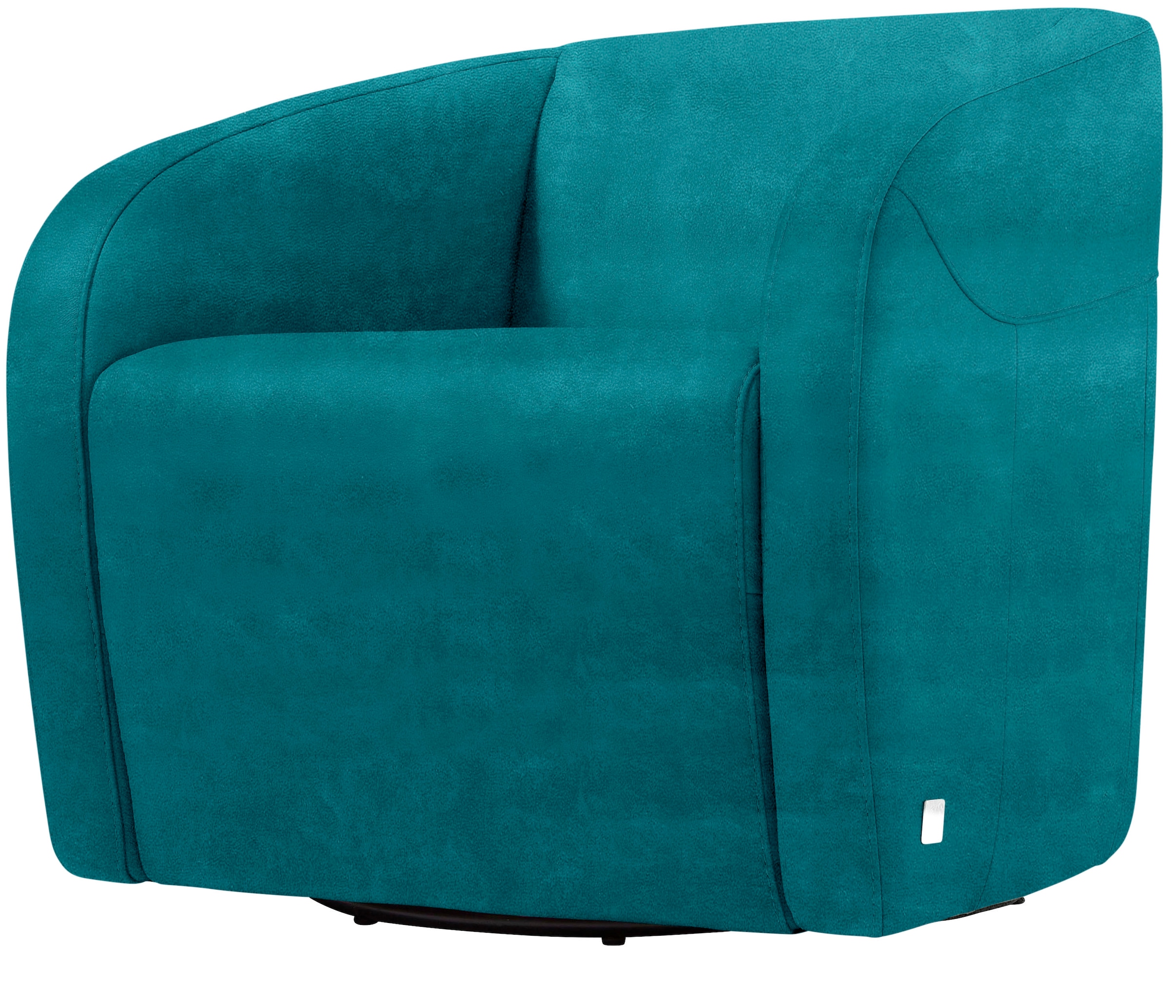 Egoitaliano Sessel "Charlottaas Clubsessel, Designsessel, modern und zeitlos, bequem" drehbar, kompakte Stellmaße, Solitärsessel