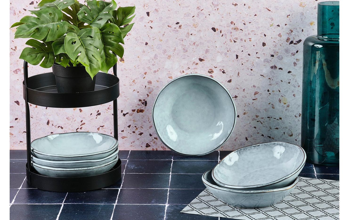   Müslischale »Björn Cloud Sturmgrau, Ø19 cm - 6-teilig« 6 Stk. aus Steinzeug