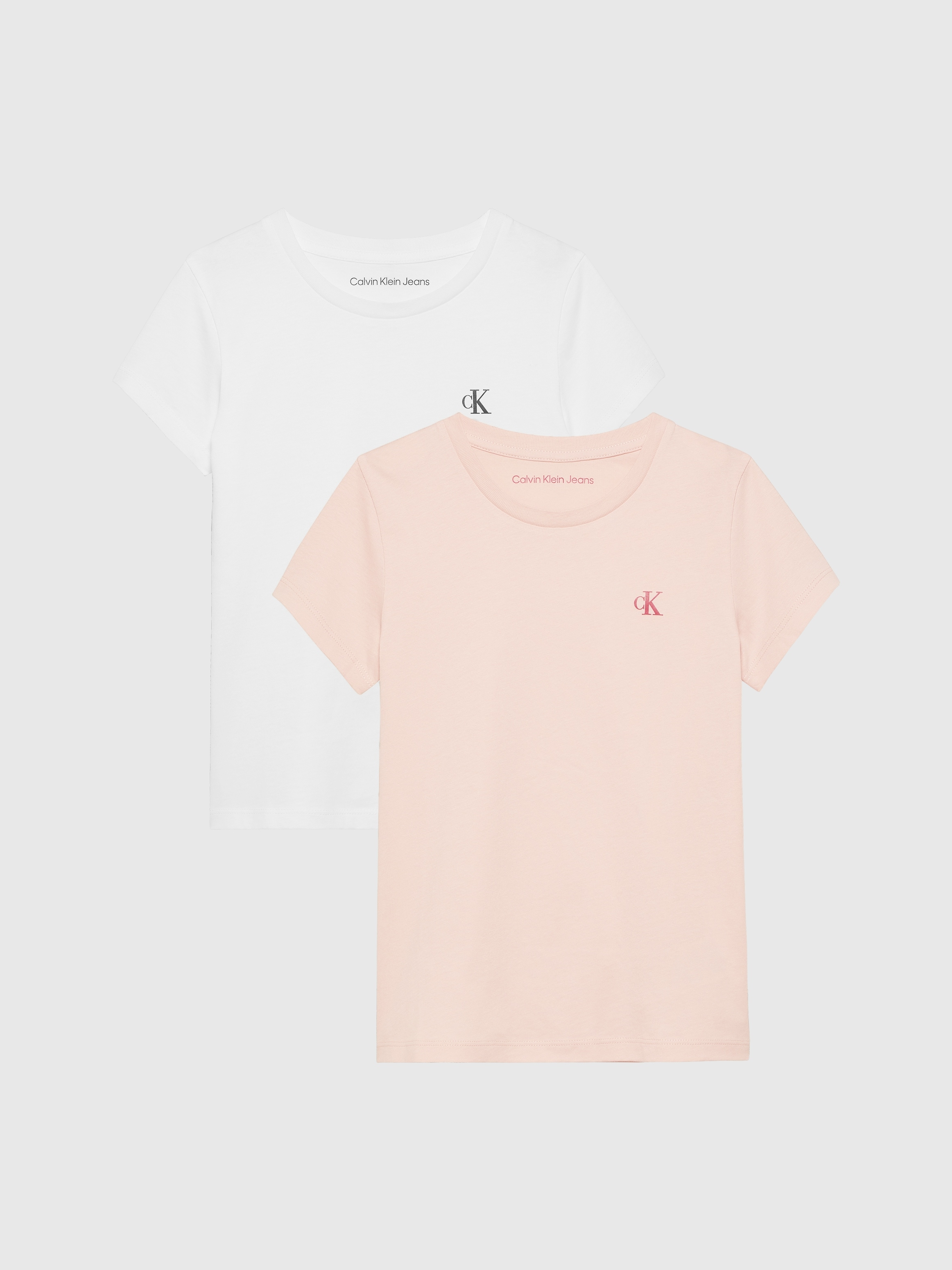Calvin Klein Jeans T-Shirt »2-PACK SLIM MONOGRAM TOP«, (Packung, 2 tlg.), für Kinder bis 16 Jahre