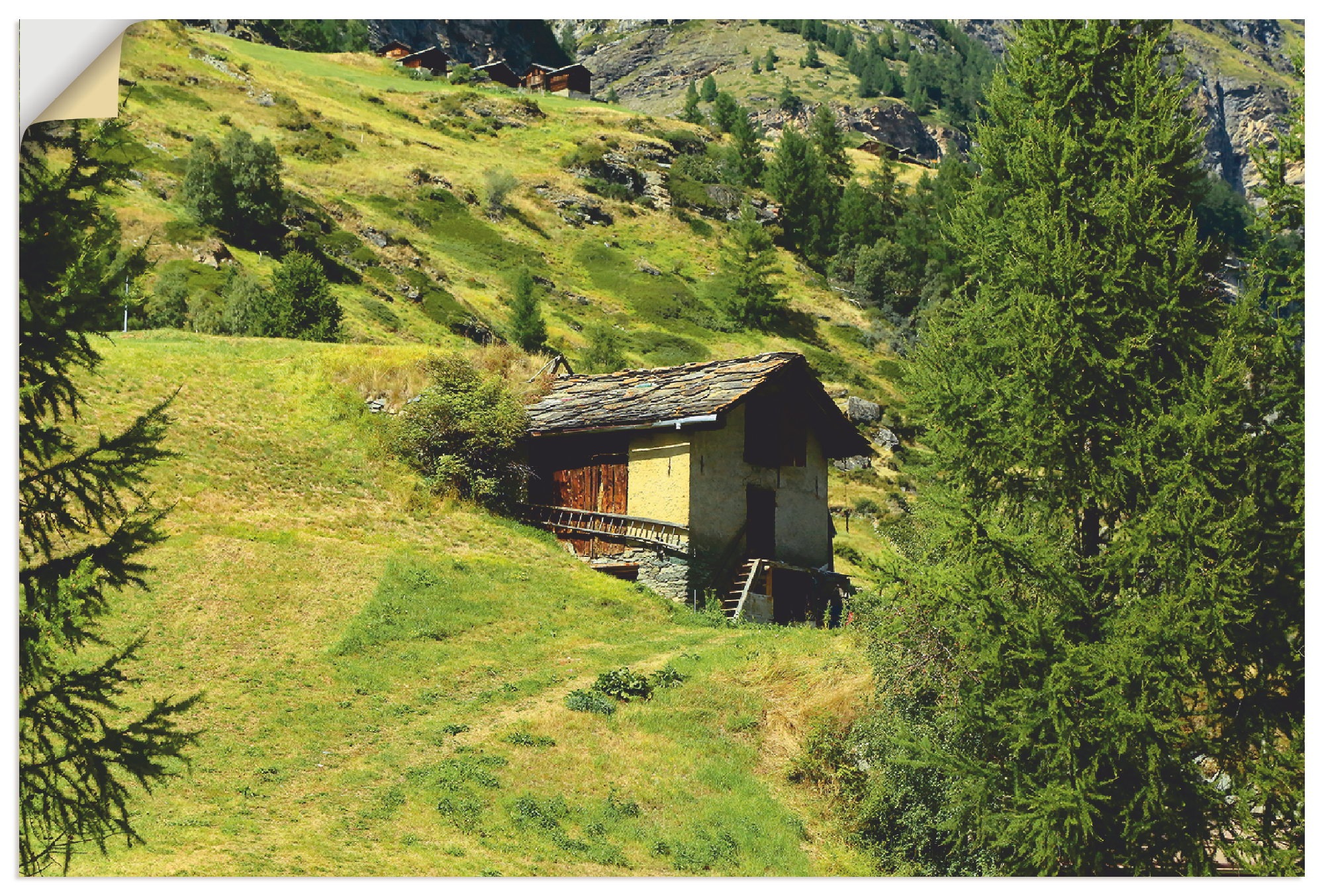 Image of Artland Wandbild »Zermatt«, Berge, (1 St.), in vielen Grössen & Produktarten - Alubild / Outdoorbild für den Aussenbereich, Leinwandbild, Poster, Wandaufkleber / Wandtattoo auch für Badezimmer geeignet bei Ackermann Versand Schweiz
