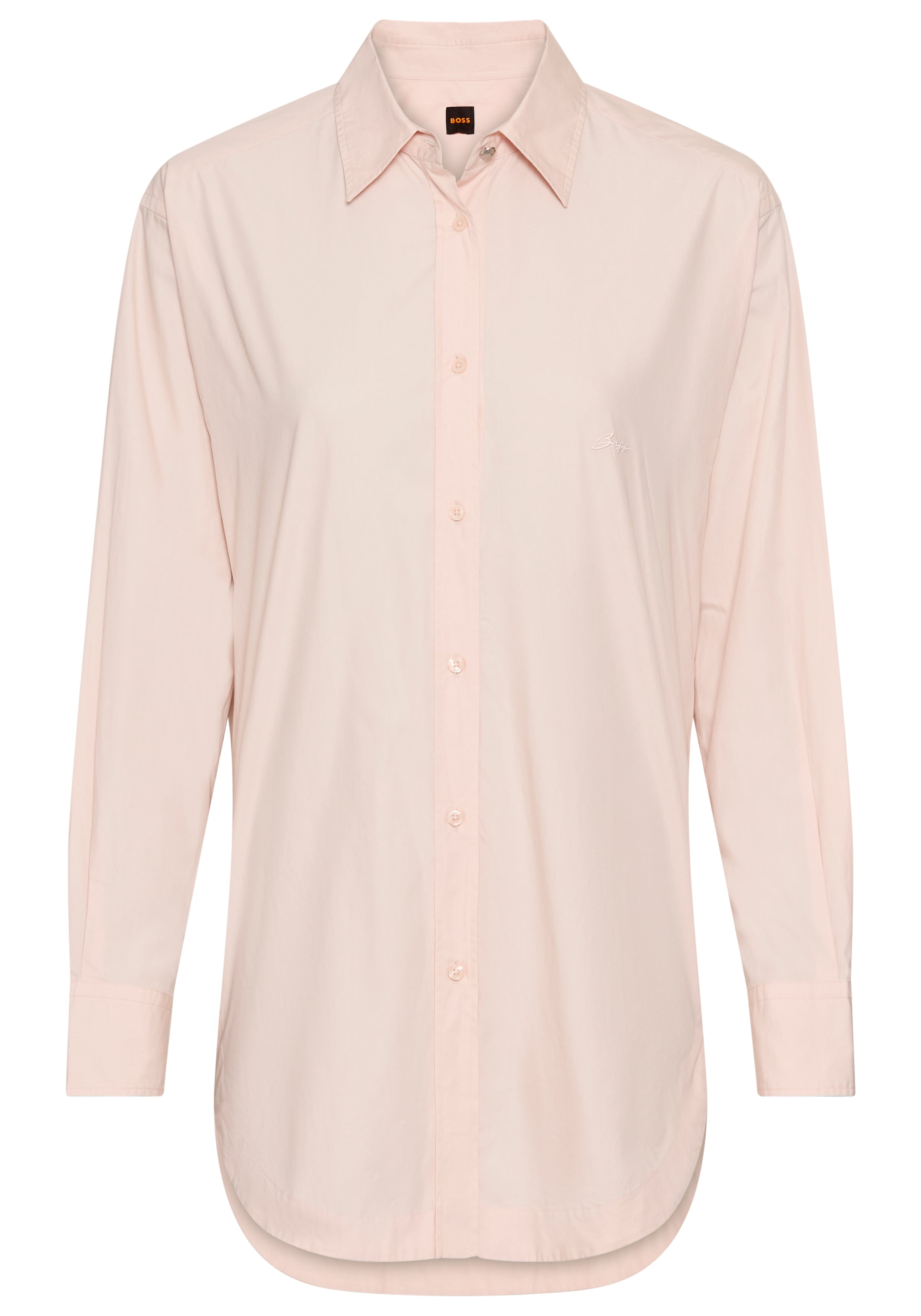 Image of BOSS ORANGE Hemdbluse "Bostucci Premium Damenmode" mit Kellerfalte am Rücken