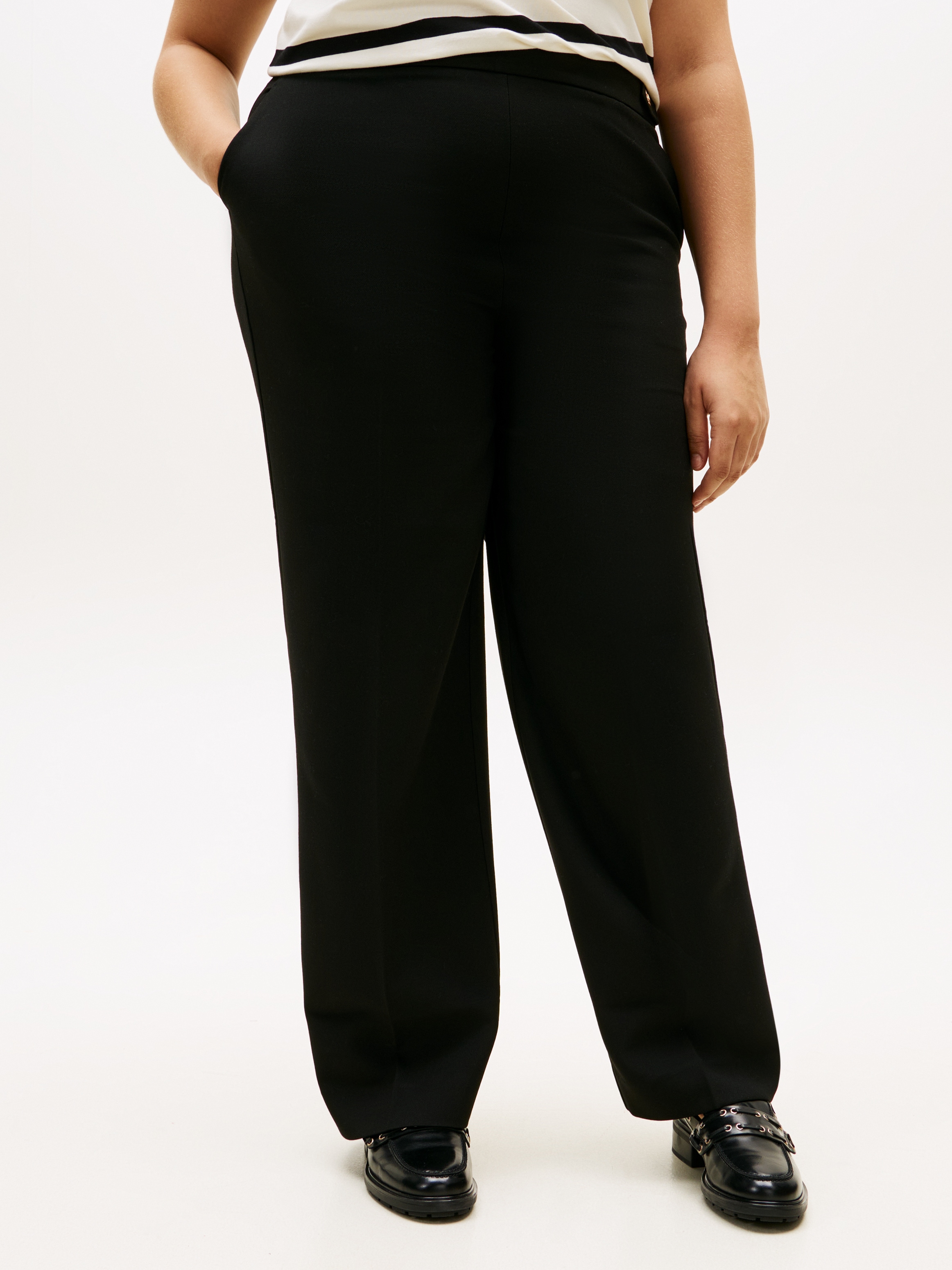 Image of Tommy Hilfiger Curve Anzughose "CRV PUNTO GB STRAIGHT PANT" in grossen Grössen