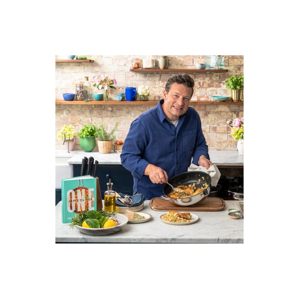 Tefal Servierpfanne »Jamie Oliver Classic Servierpfanne«, Edelstahl
