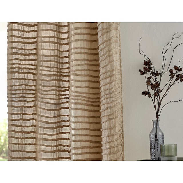 Kutti Vorhang »Crinkle allover«, (1 St.), weicher Musseiin,  lichtdurchlässig, handmade jetzt kaufen