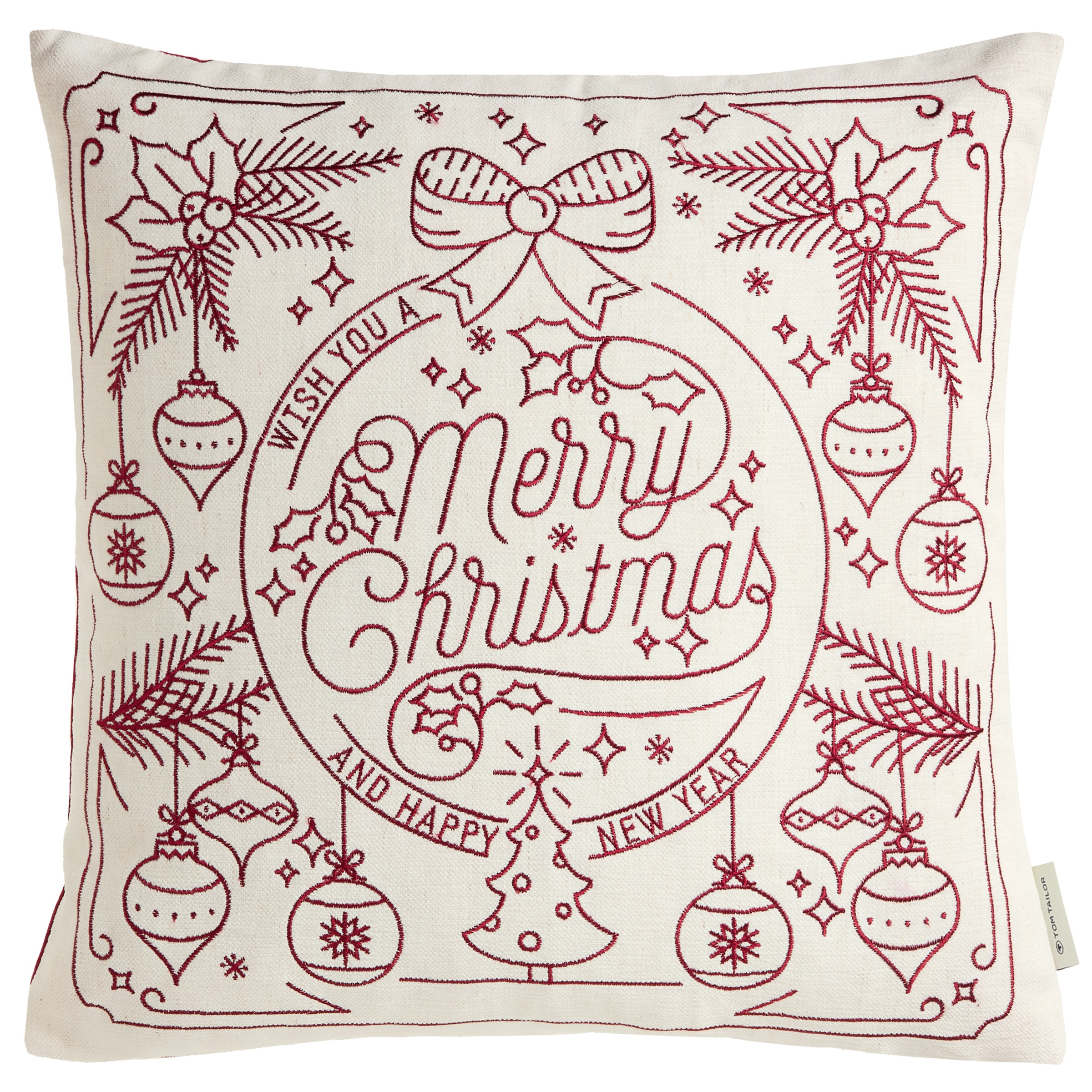 Image of TOM TAILOR HOME Dekokissen "Christmas" bestickt