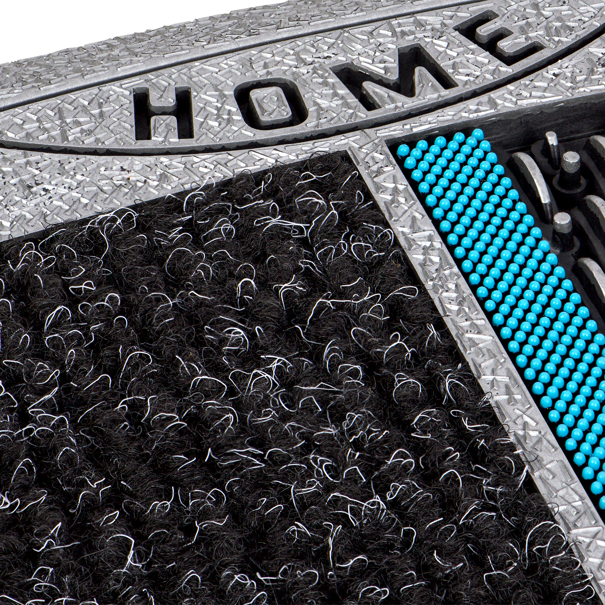 Home2Fashion Fussmatte »Clean Colorado RU«, rechteckig, 12 mm Höhe, Schmutzfangmatte, mit Spruch, robust, In- und Outdoor geeignet