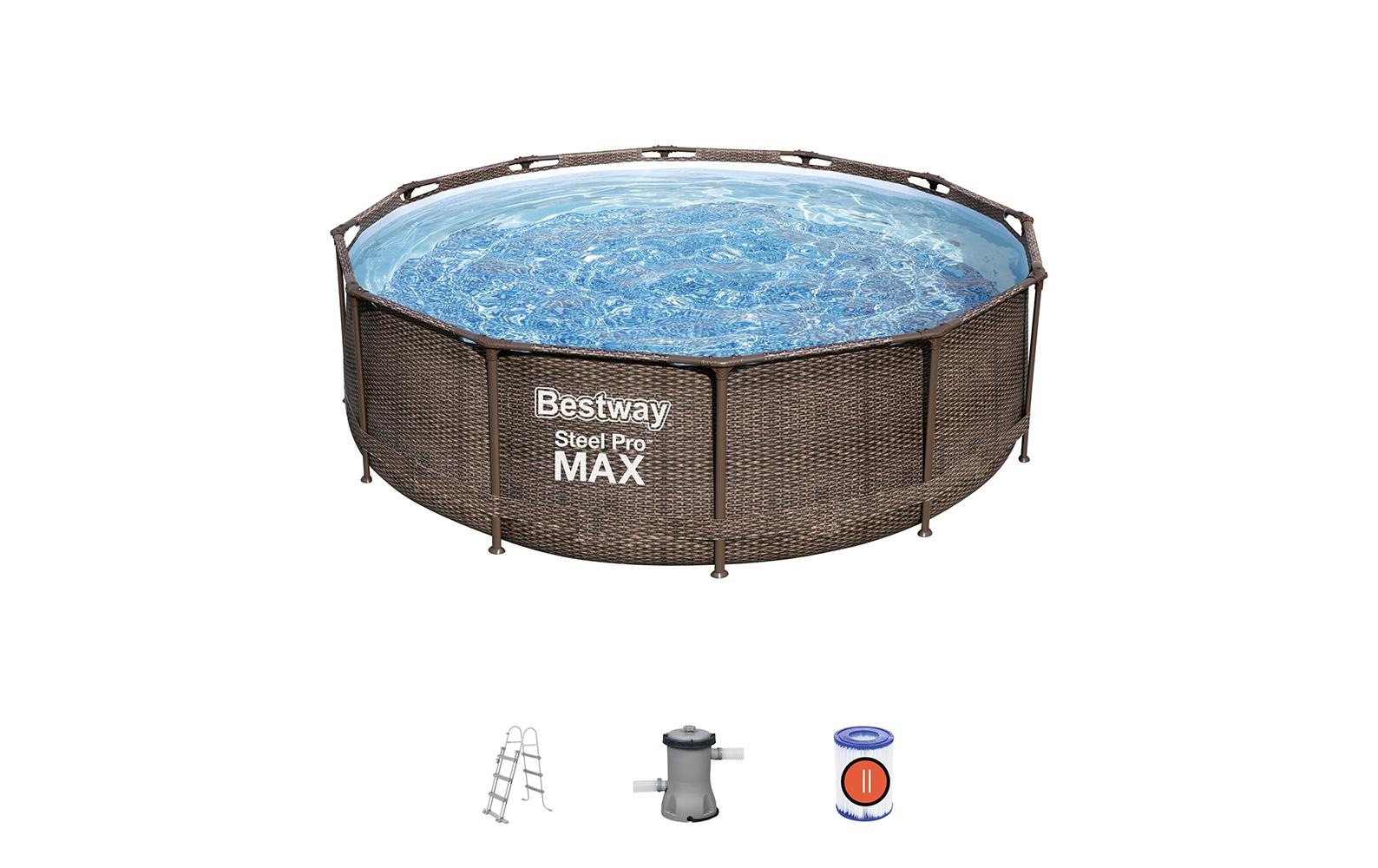 Bestway Pool »Steel Pro Max mit Filterpumpe 366 x 100 cm«