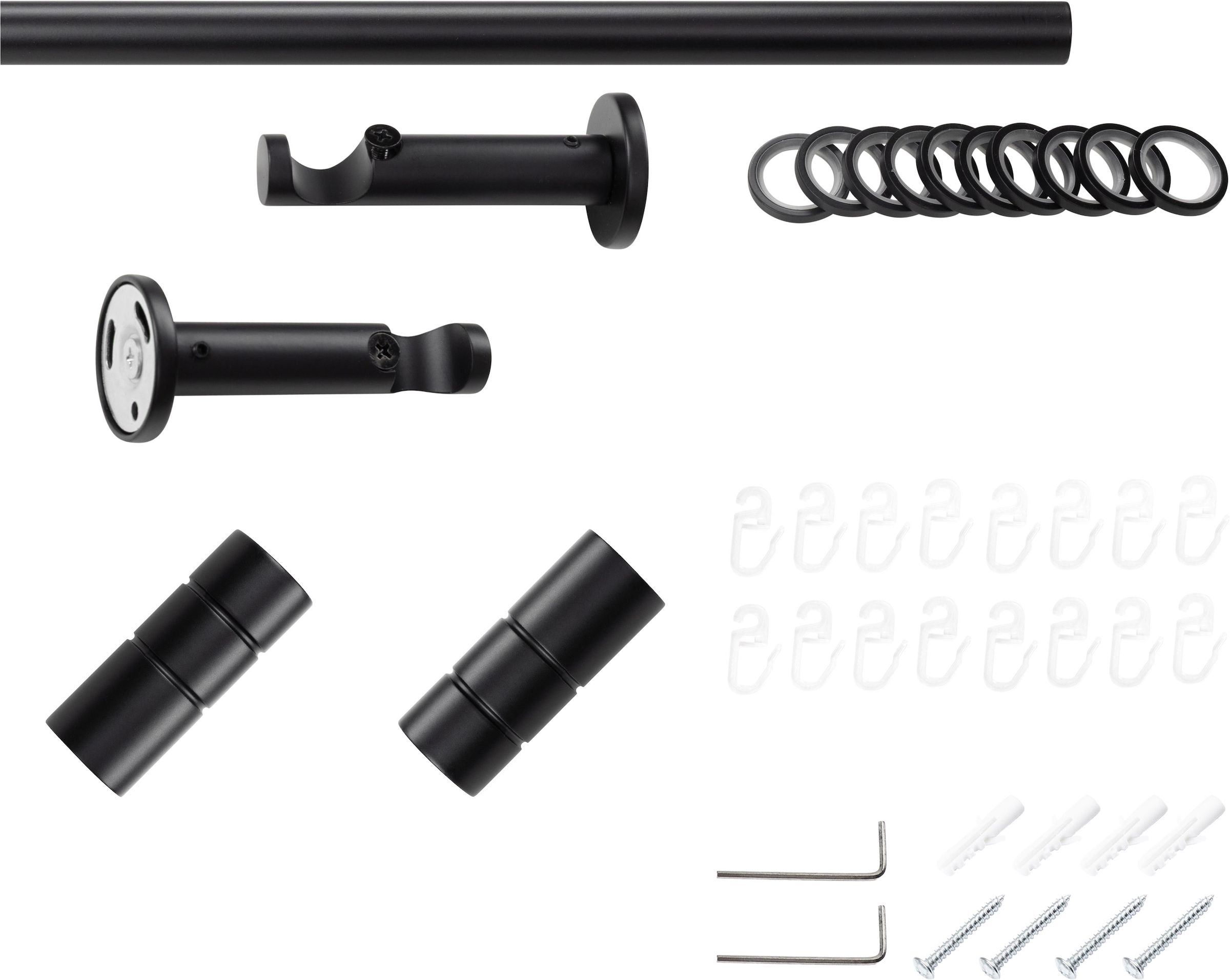 SN DECO GROUP Gardinenstange Ø 25 mm Fixmass;kürzbar