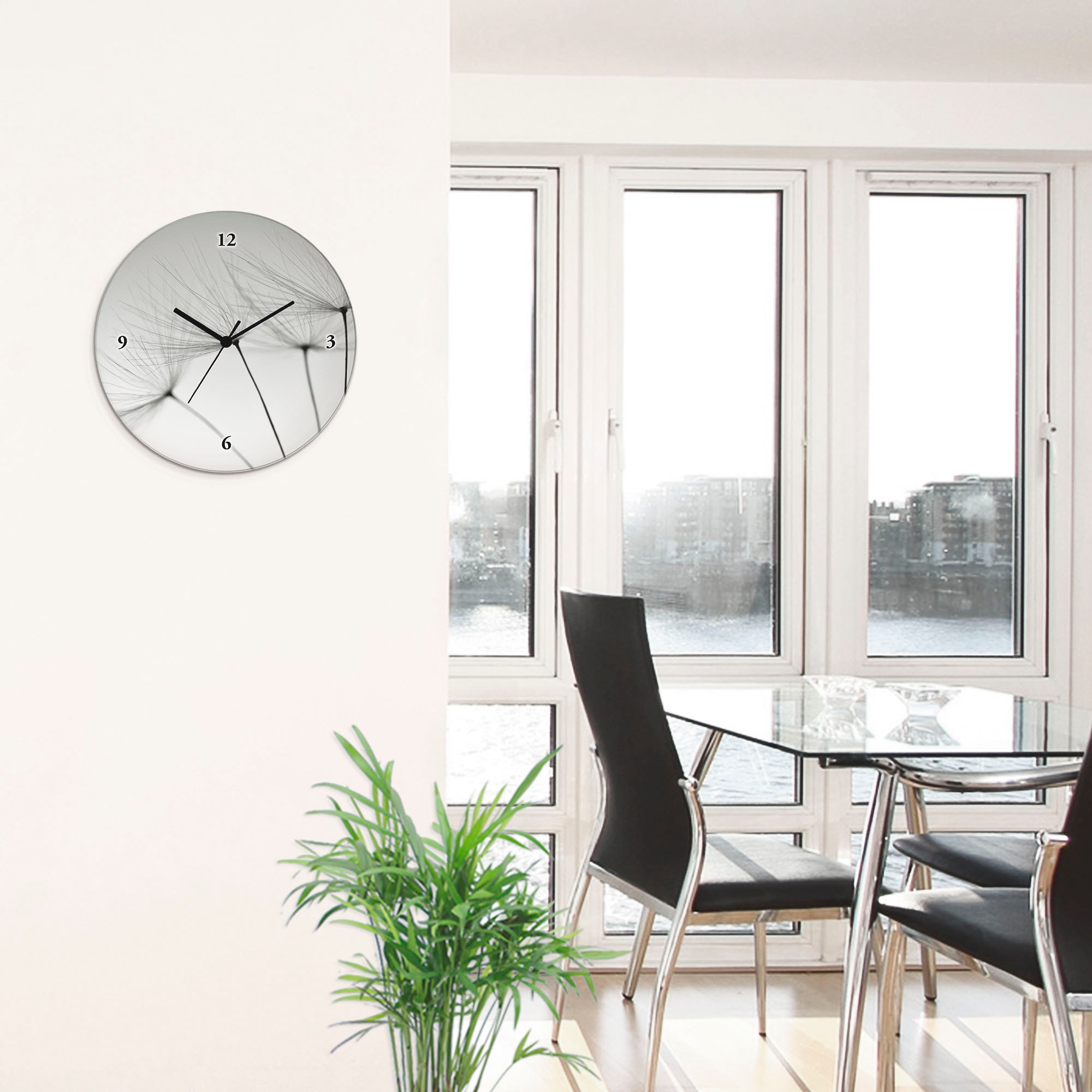 Artland Horloge murale »Pusteblumen-Samen« wahlweise mit Quarz- oder Funkuhrwerk, lautlos ohne Tickgeräusche