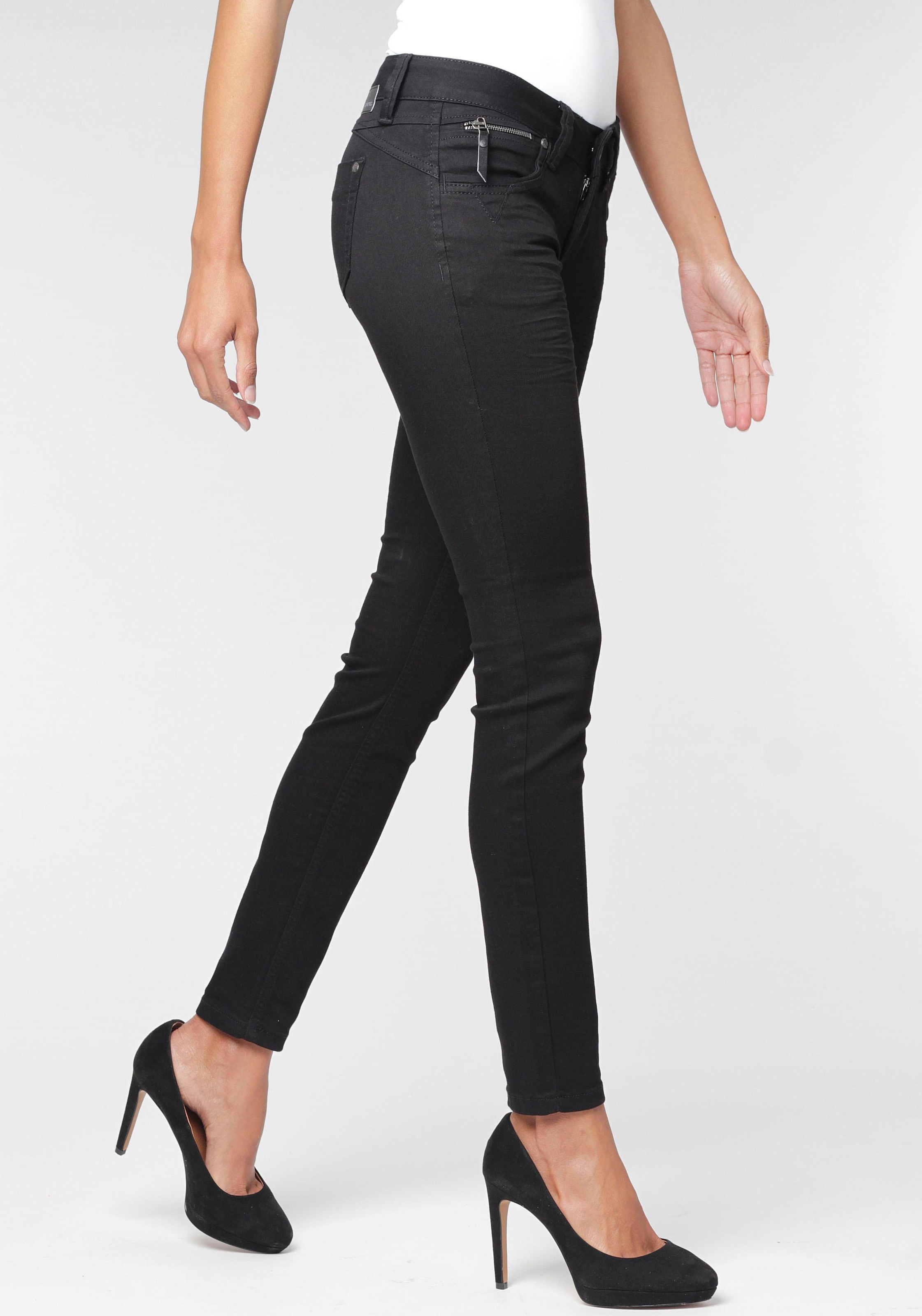 Coinpocket an Skinny-fit-Jeans bestellen Zipper-Detail mit GANG »94Nikita«, ♕ versandkostenfrei der